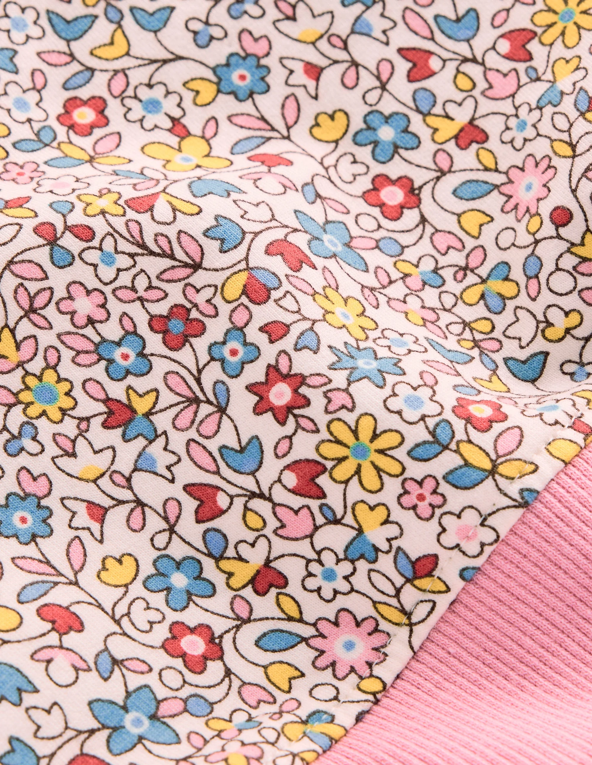 Applique Sweatshirt Set-Multi Vintage Floral Ditsy - Image 3