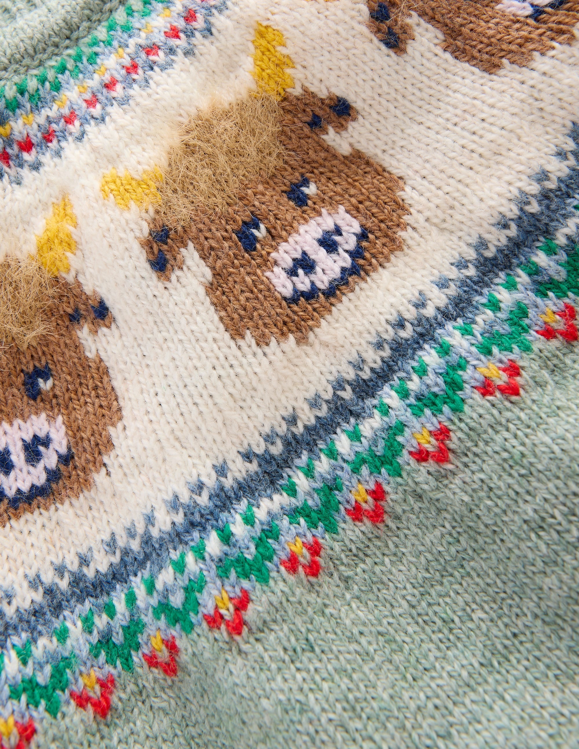 Fair isle Jumper-Csarite Green Highland Cow - Image 3