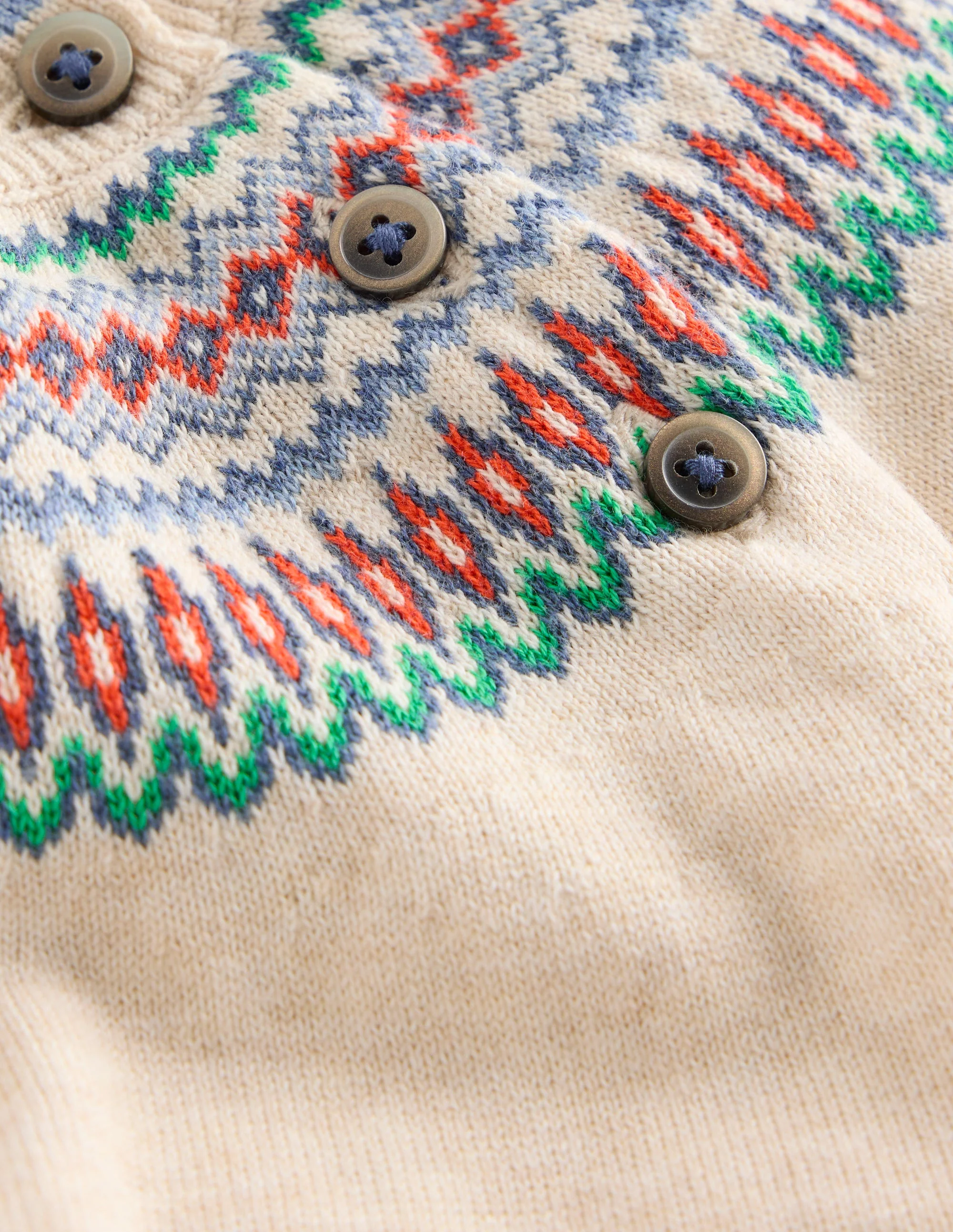 Fair Isle Knitted Play Set-Delft/Oatmeal Fair Isle - Image 3