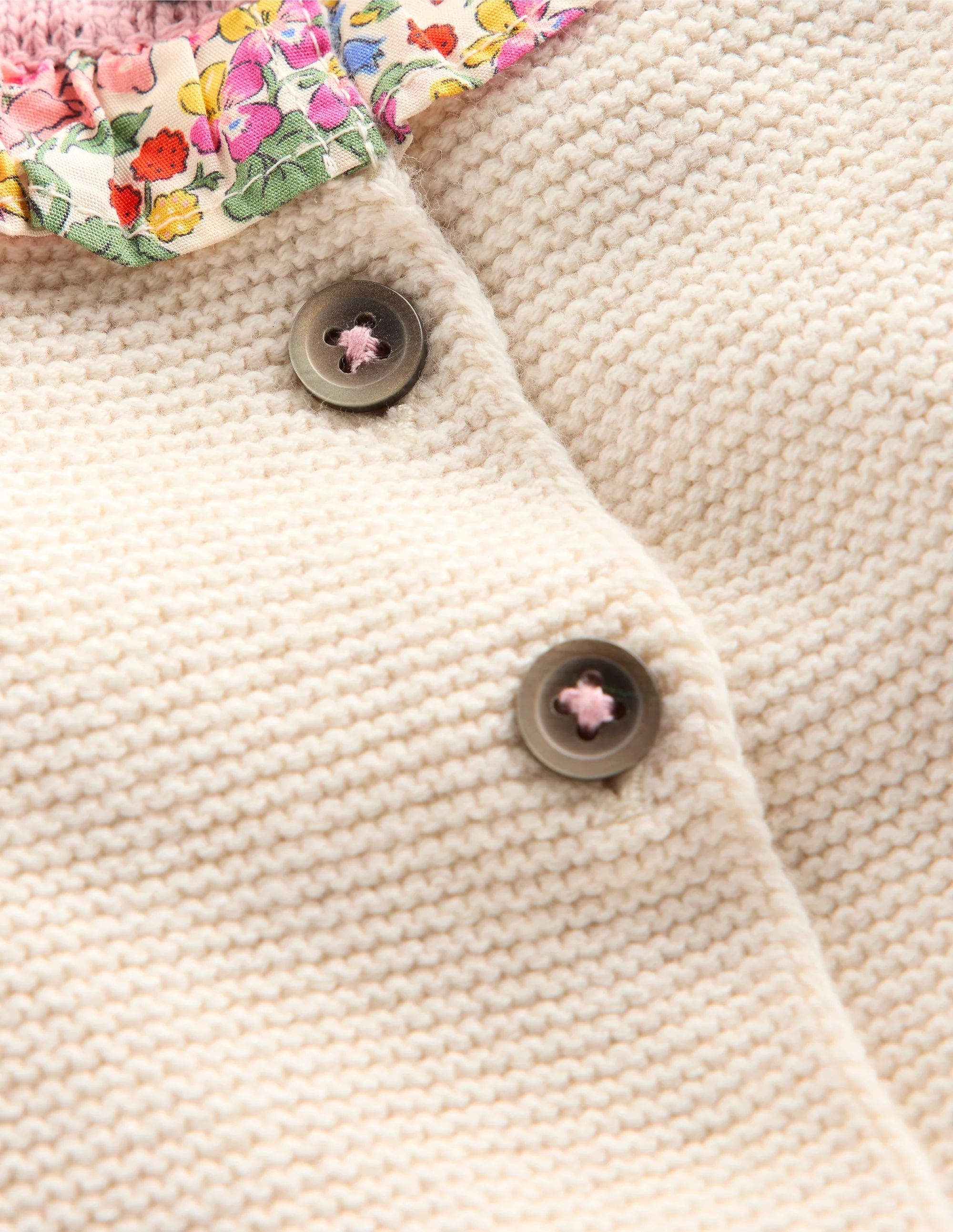 Pretty Knitted Play Set-Ecru Marl Hearts - Image 3