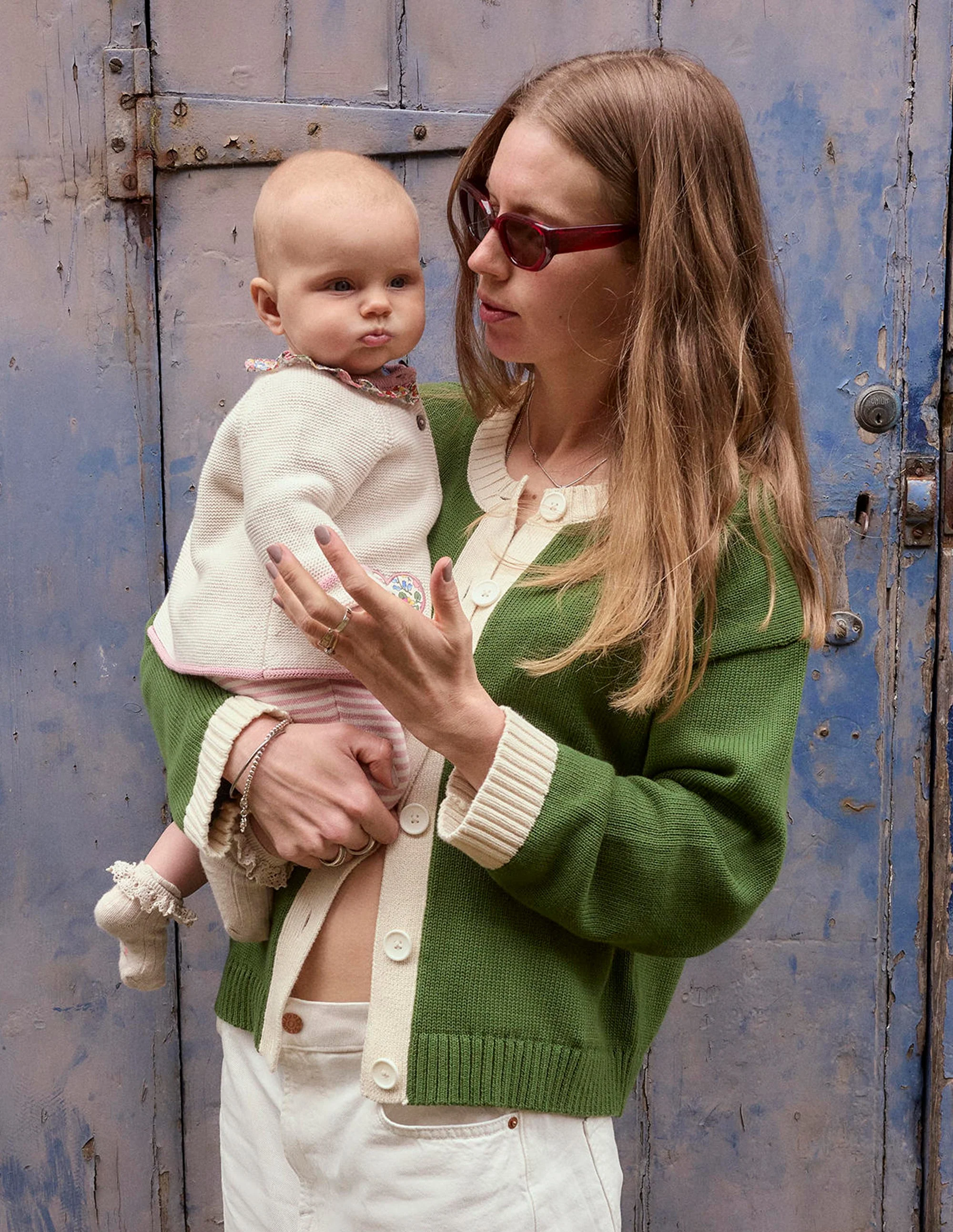 Pretty Knitted Play Set-Ecru Marl Hearts - Image 4