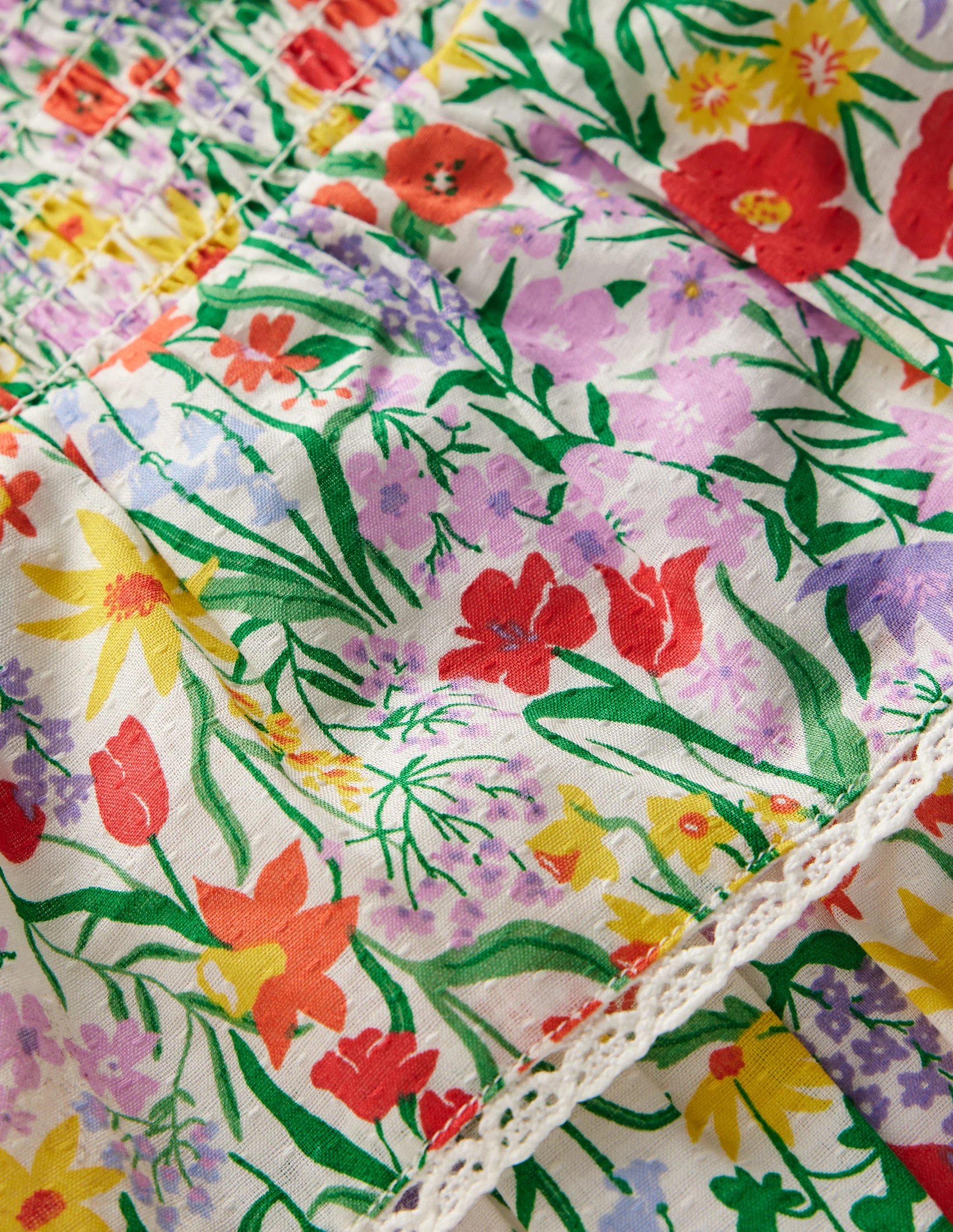 Tiered Woven Dress-Multi Spring Floral - Image 3