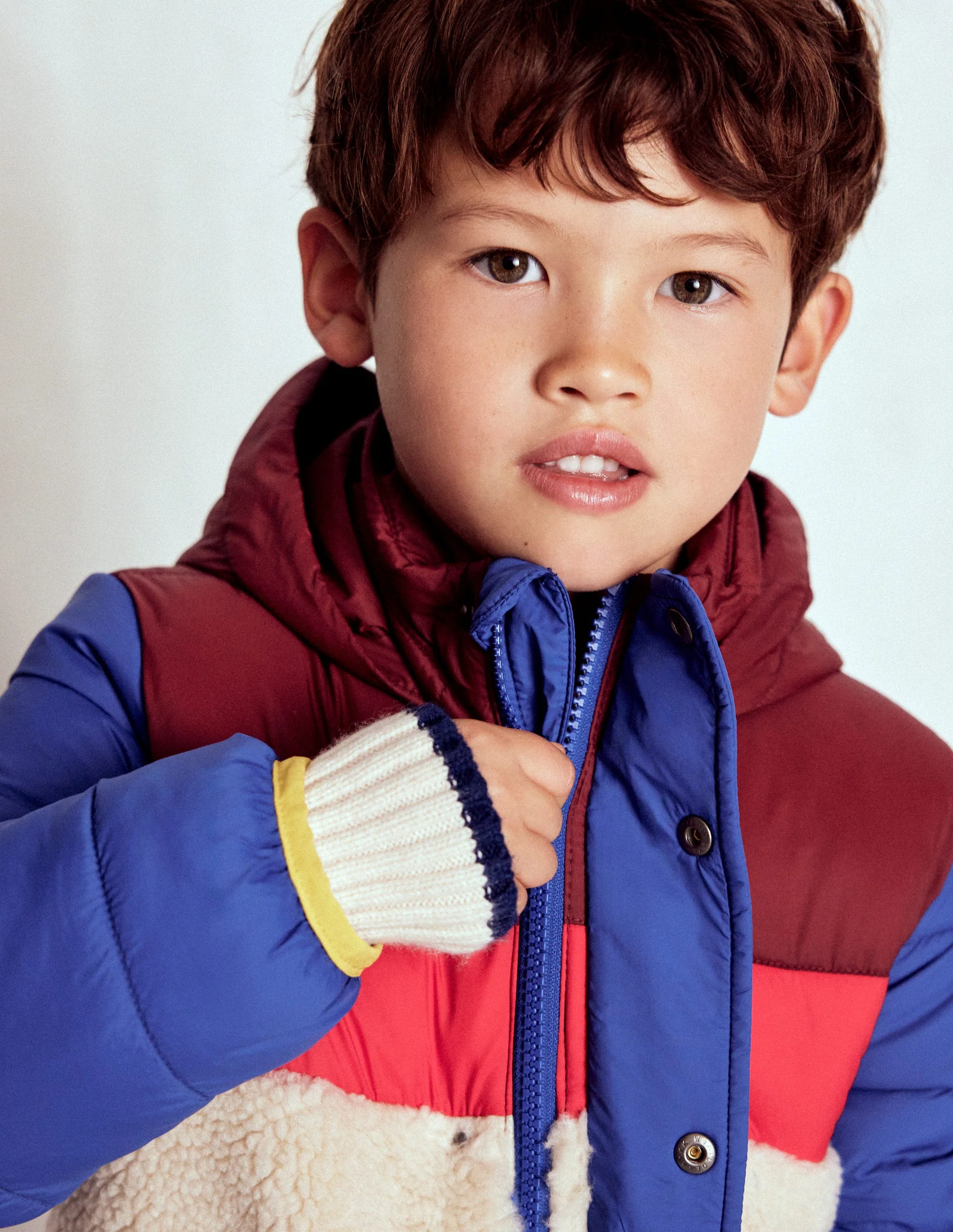 Borg Mix Jacket-Multi - Image 3