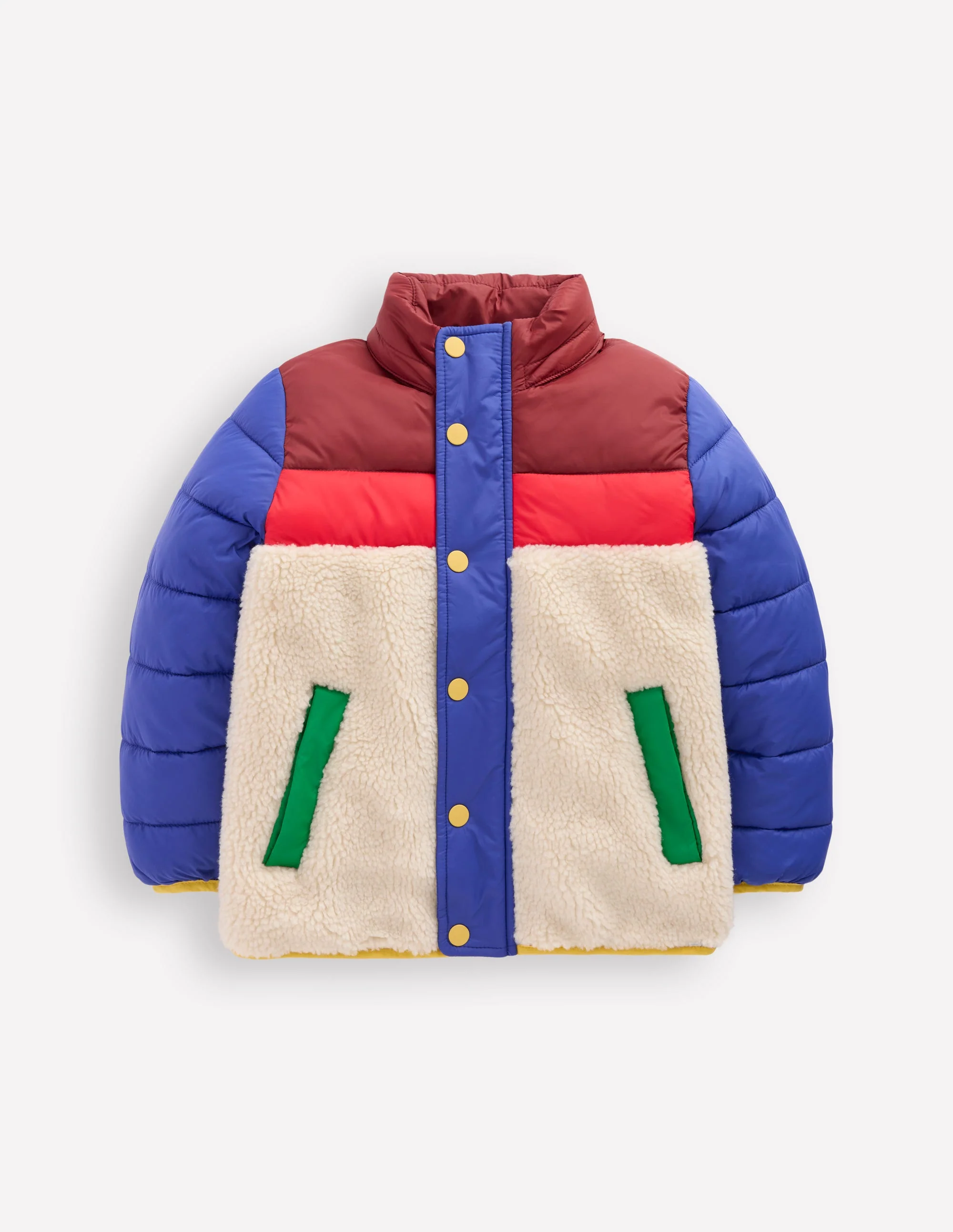 Borg Mix Jacket-Multi - Image 4