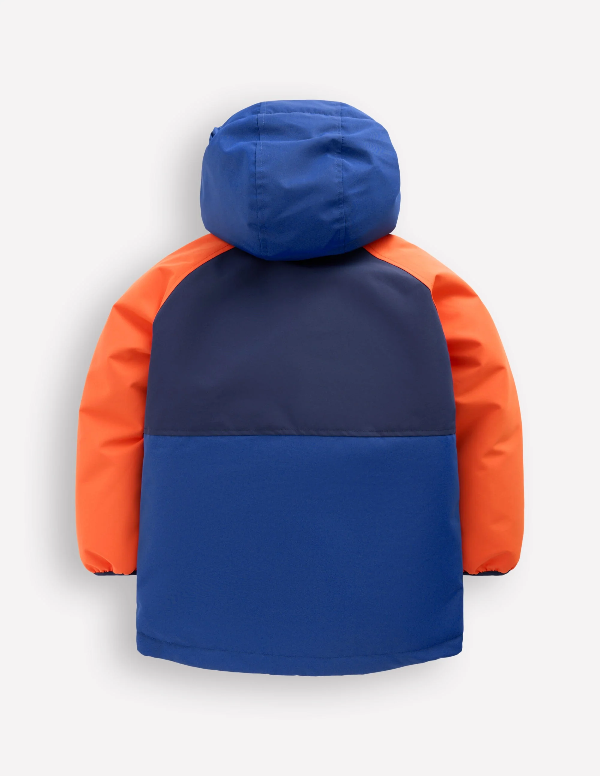 Boys Borg Lined Anorak-Orange Colour Block - Image 5