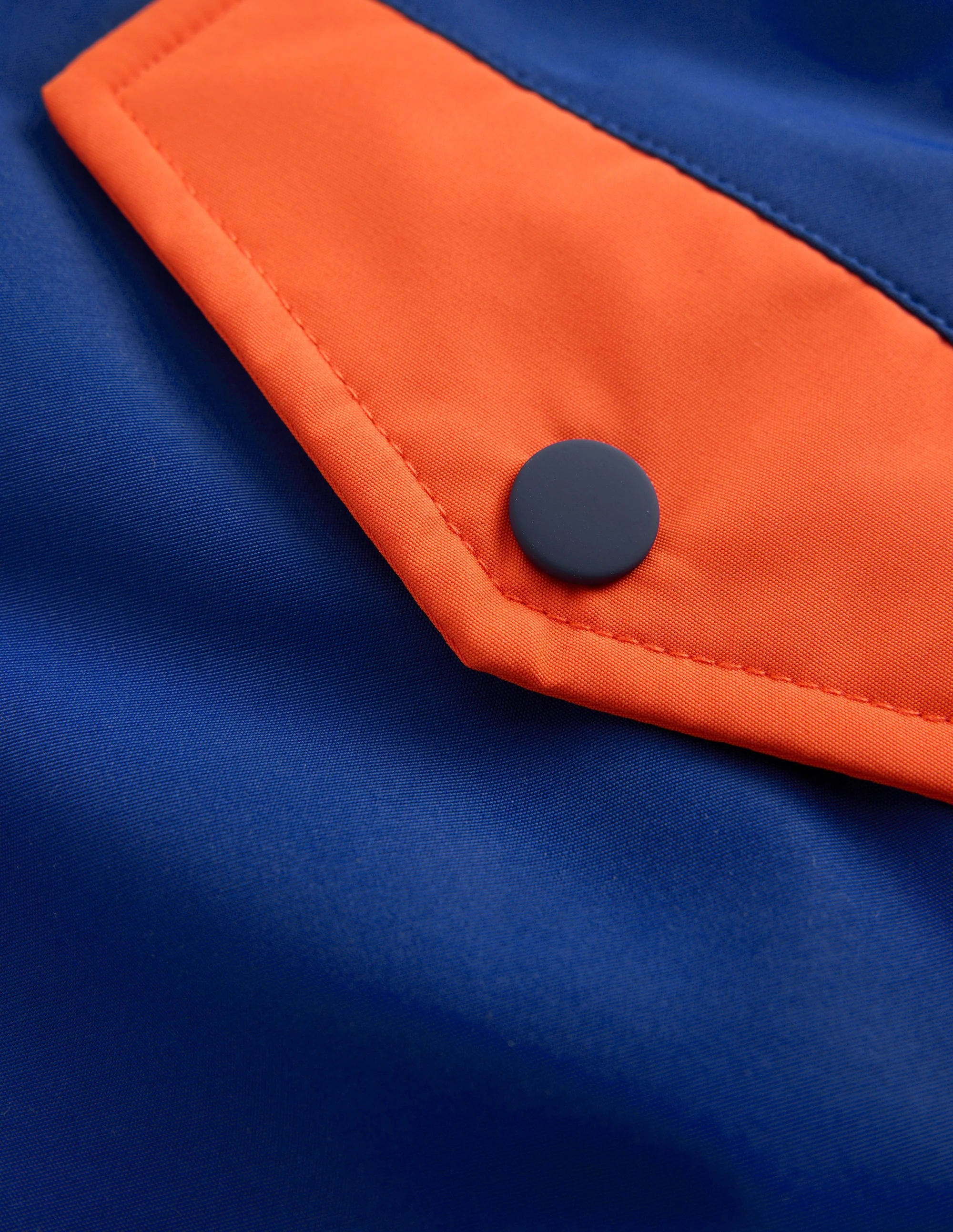 Boys Borg Lined Anorak-Orange Colour Block - Image 6