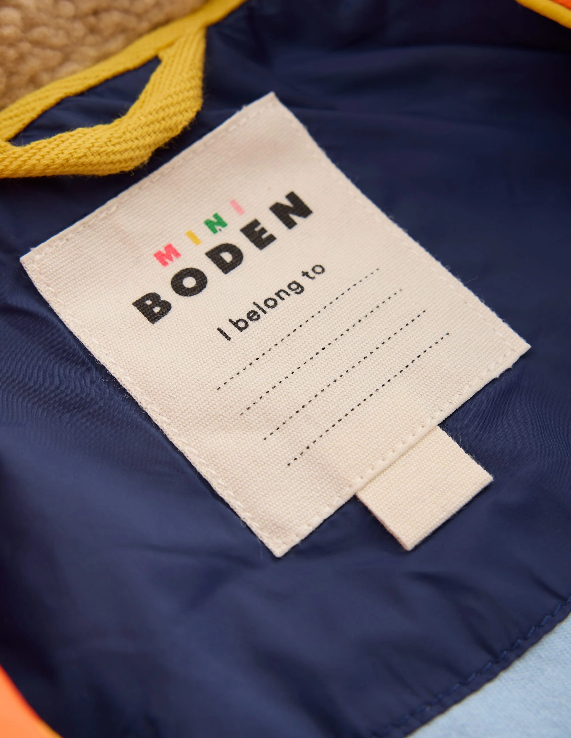 Chevron Borg Jacket-Orange Multi - Image 9