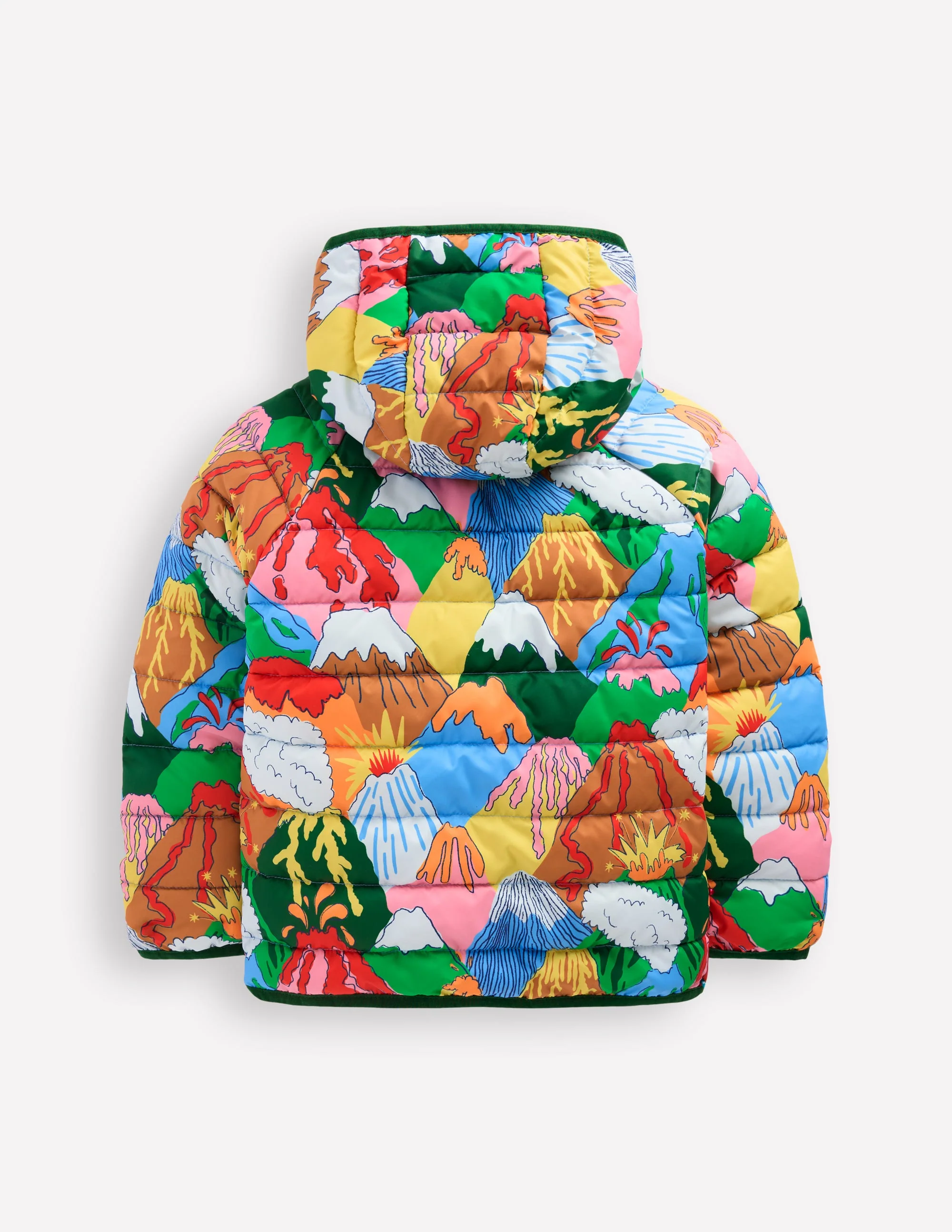 Pack-away Padded Jacket-Multi Volcanoes - Image 5
