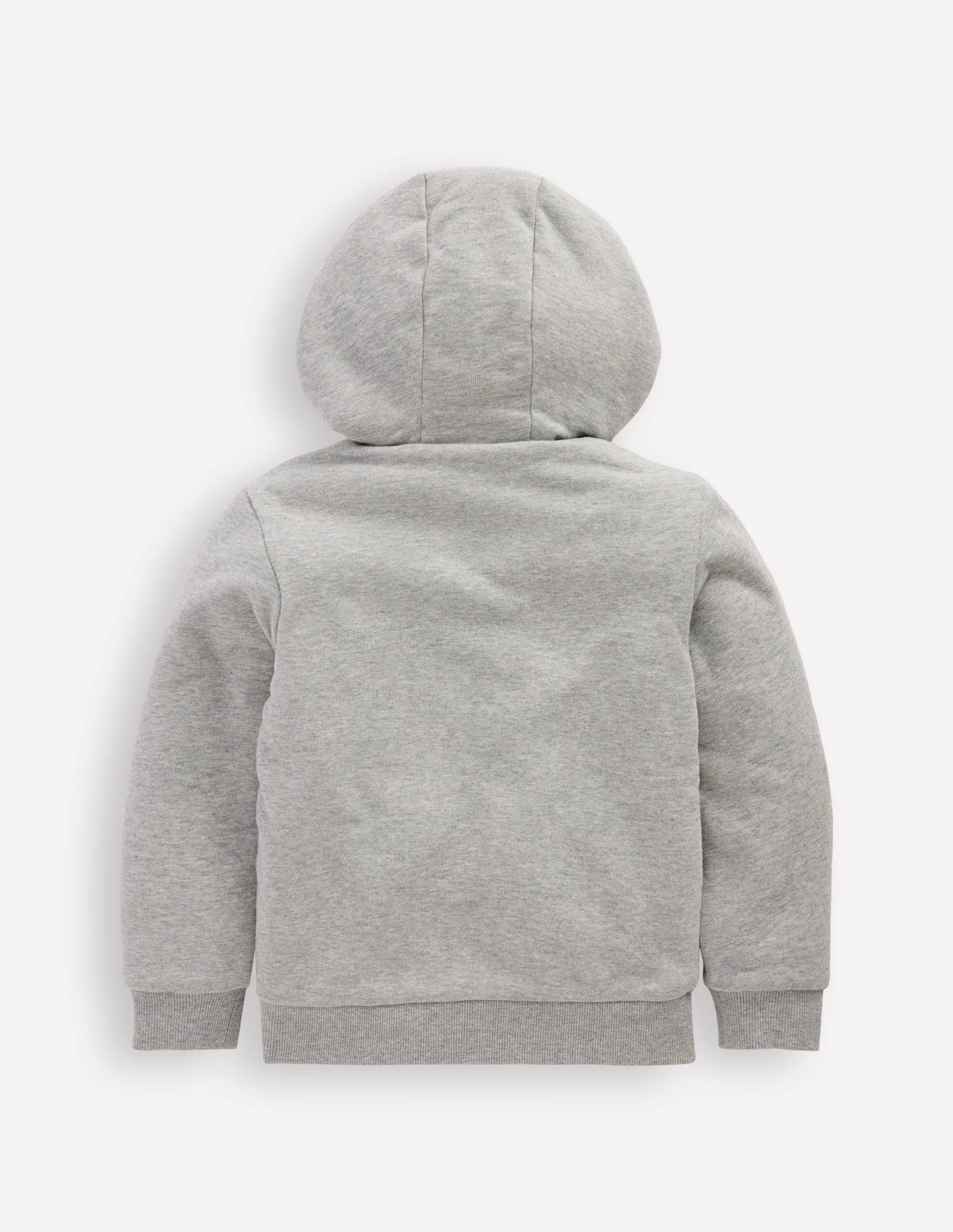 Reversible Borg Hoodie-Grey Marl - Image 5