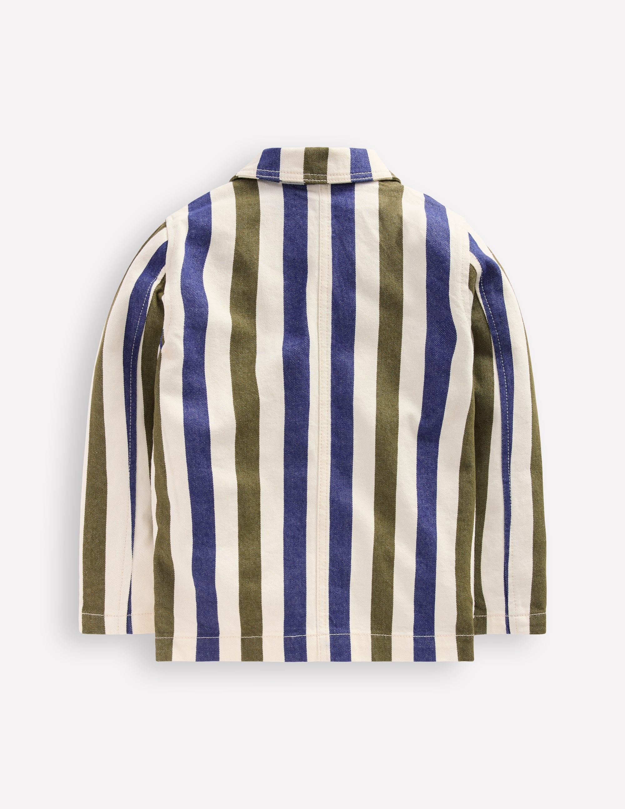 Twill Jacket-Blue and Green Stripe - Image 5