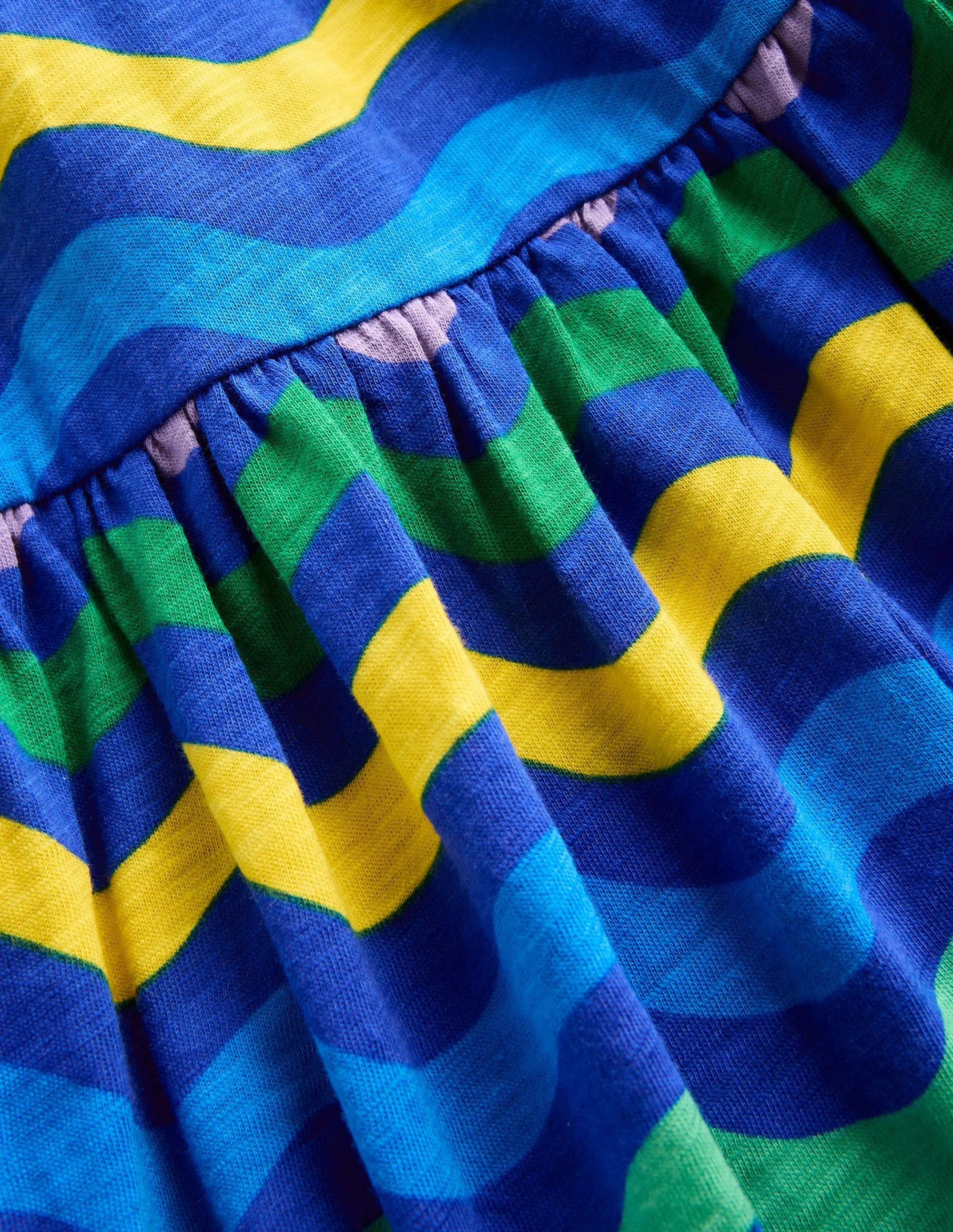 Ali Pom Trim Jersey Dress-Zig Zag Multi Stripe - Image 4