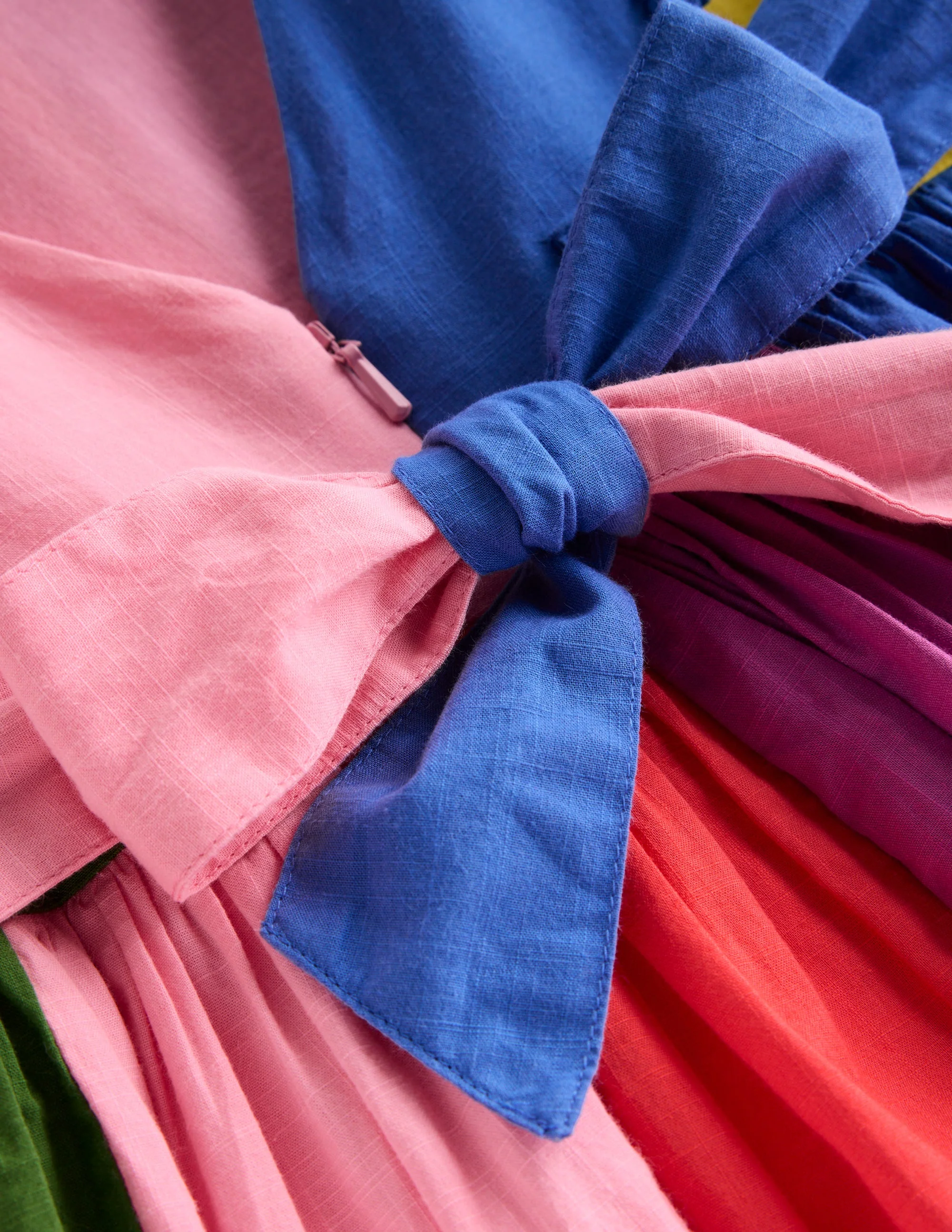 Bow Back Midi Dress-Multi Rainbow - Image 4