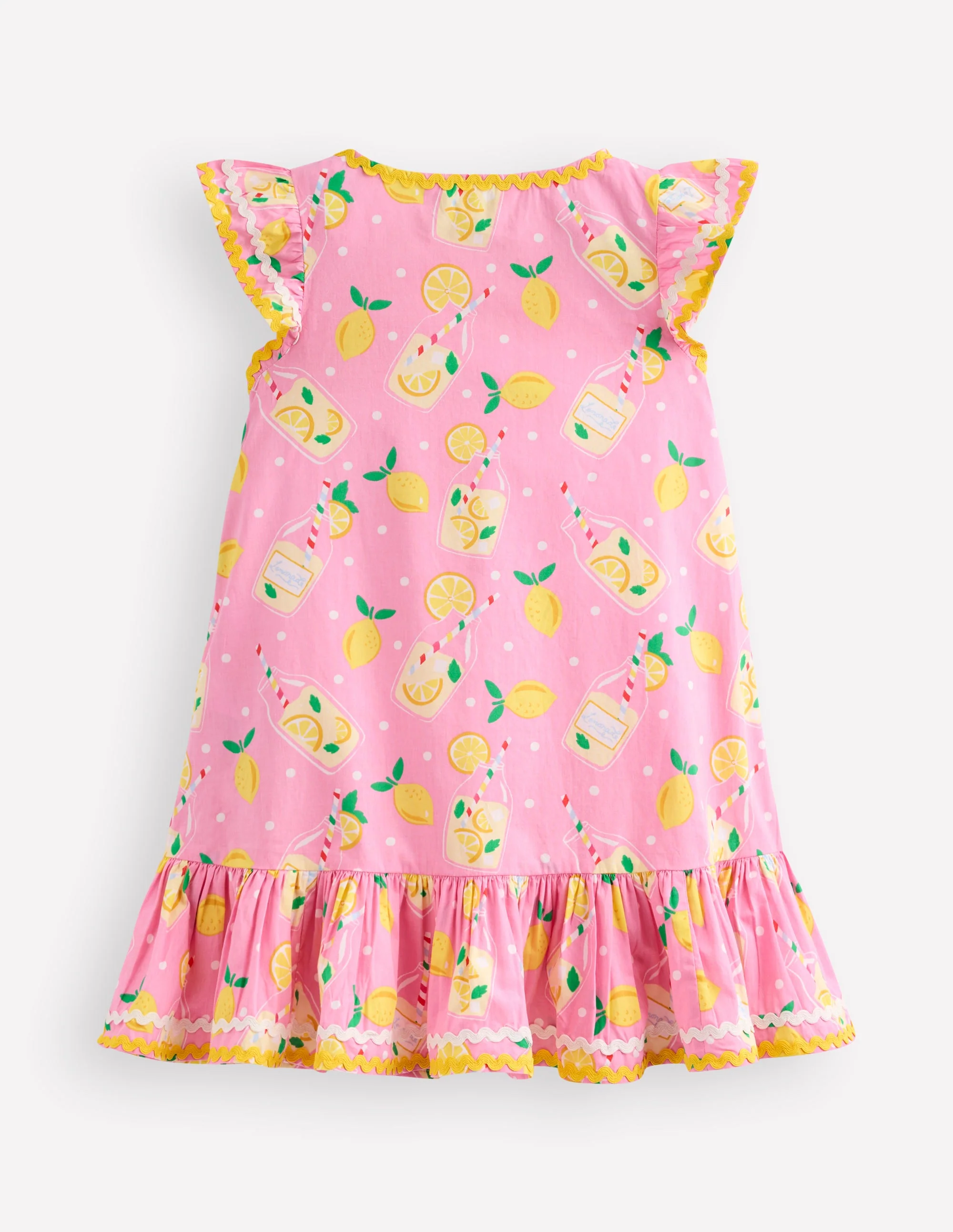 Emmy Woven Beach Dress-Chalk Pink Lemonade - Image 3