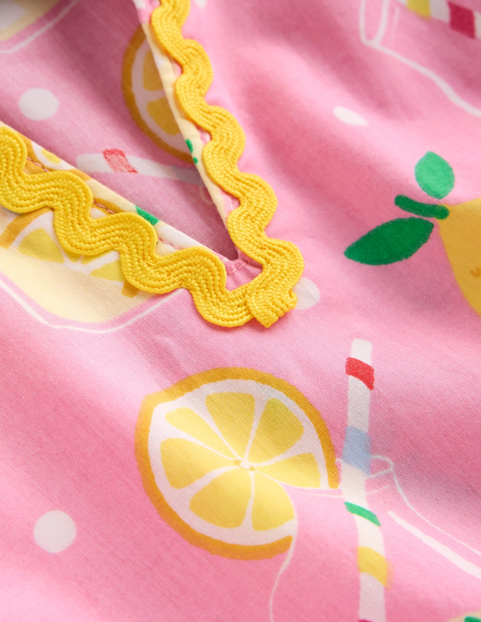 Emmy Woven Beach Dress-Chalk Pink Lemonade - Image 4