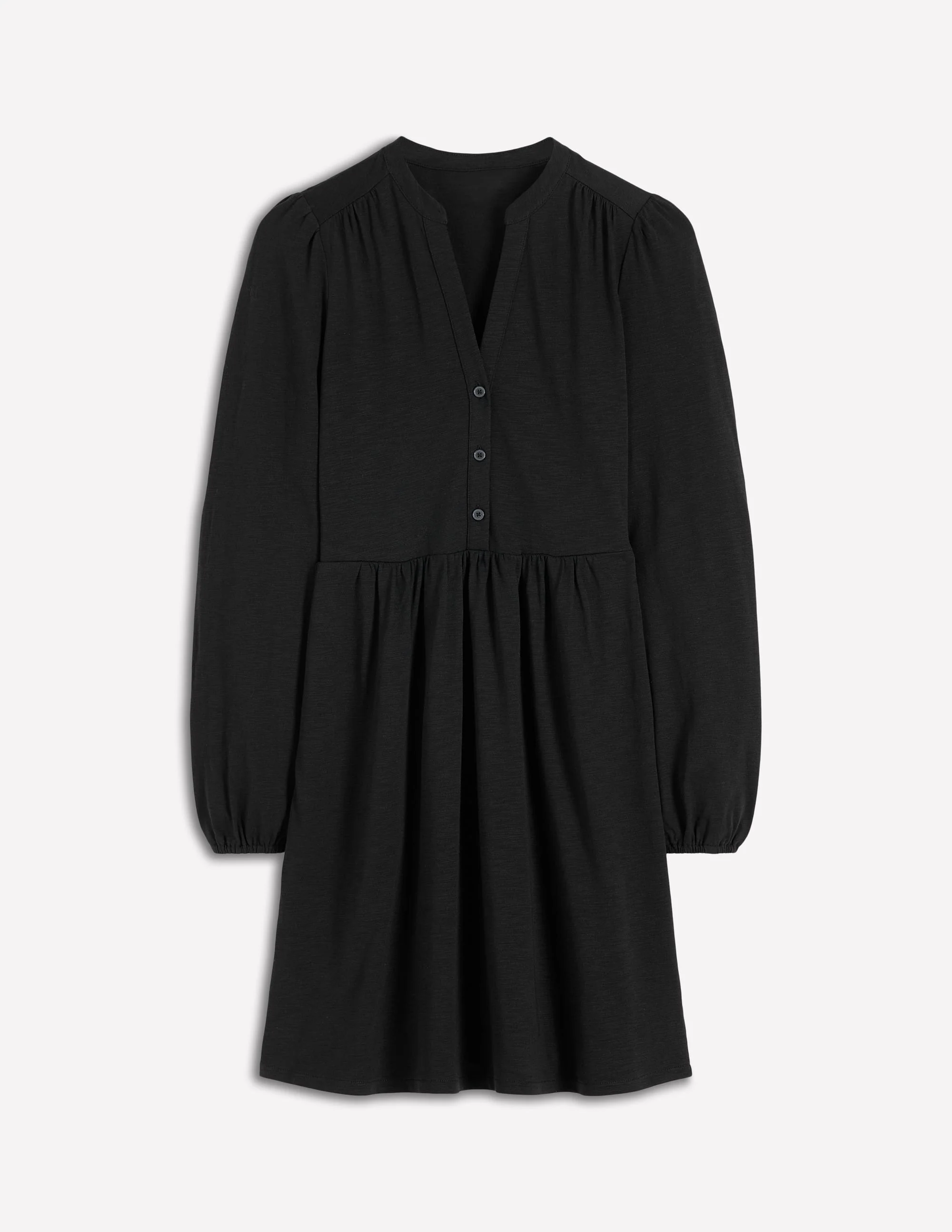 Amy Short Jersey Dress-Black - Image 5