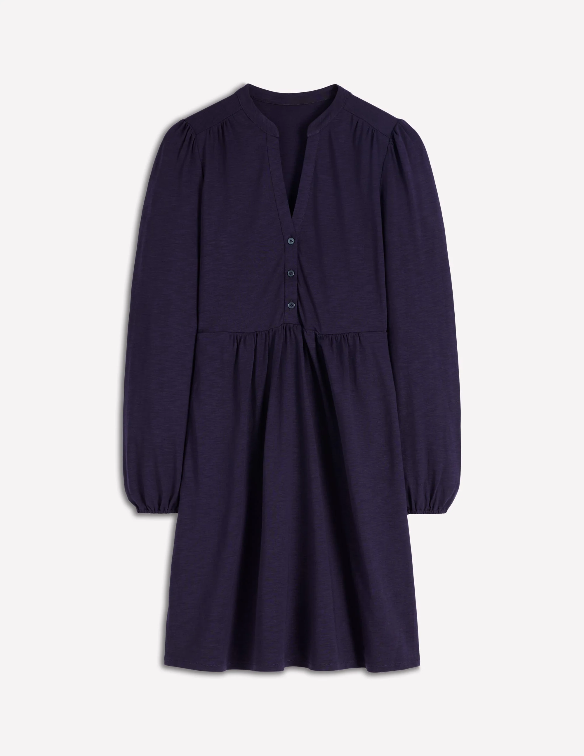 Amy Short Jersey Dress-Navy - Image 5