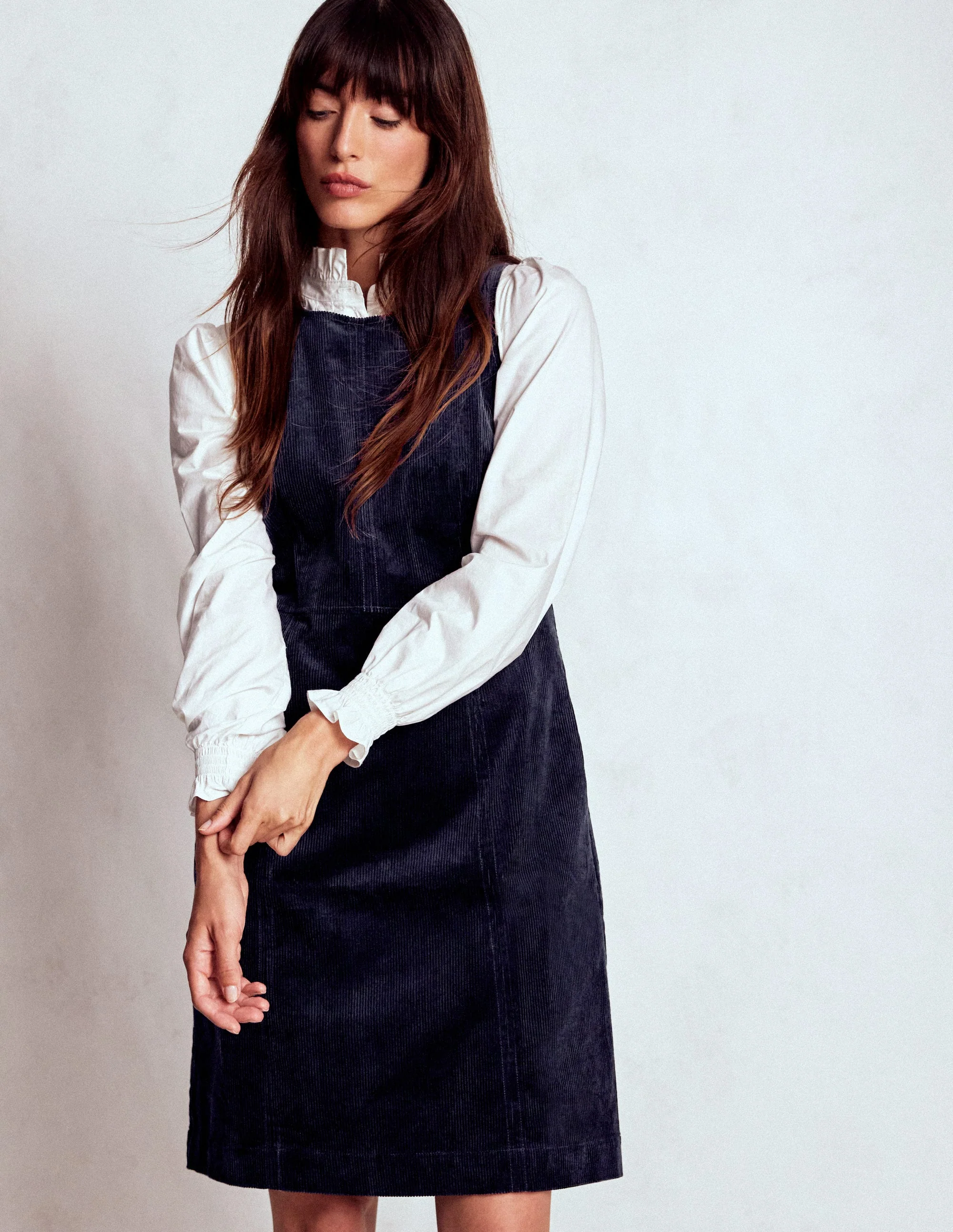 Annie Cord Shift Dress-Navy - Image 4