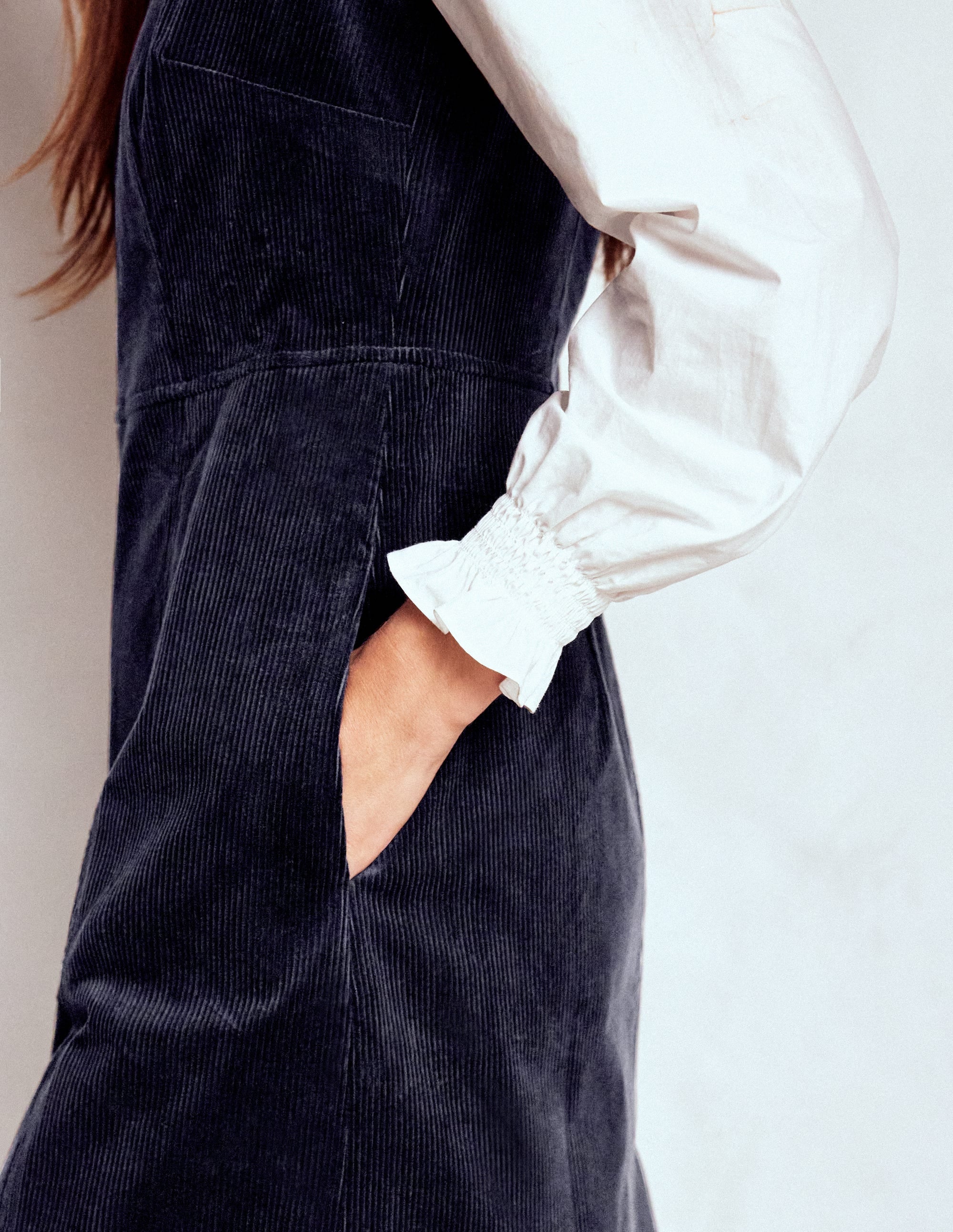 Annie Cord Shift Dress-Navy - Image 5