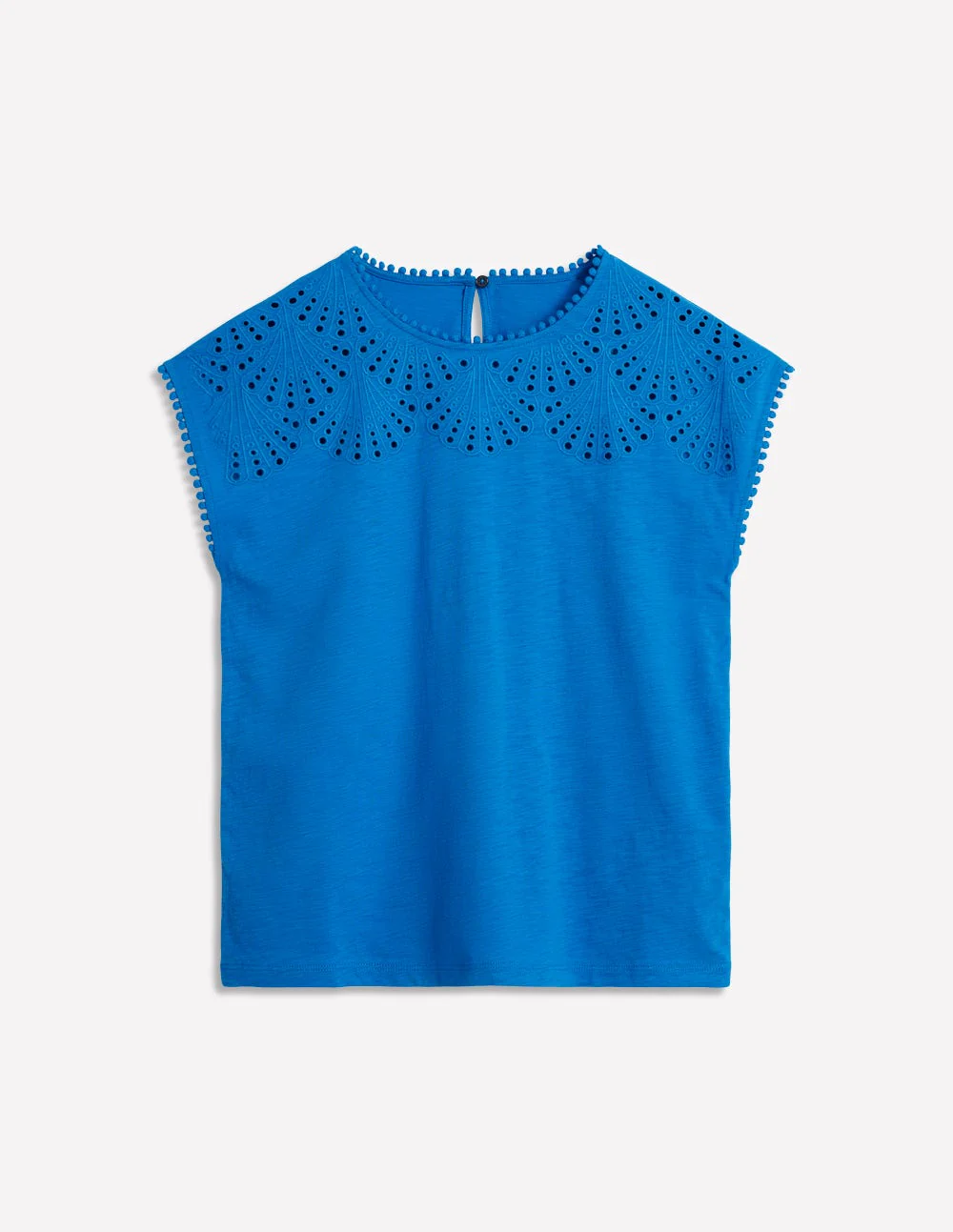 Anya Broderie T-shirt-Cerulean Blue - Image 5