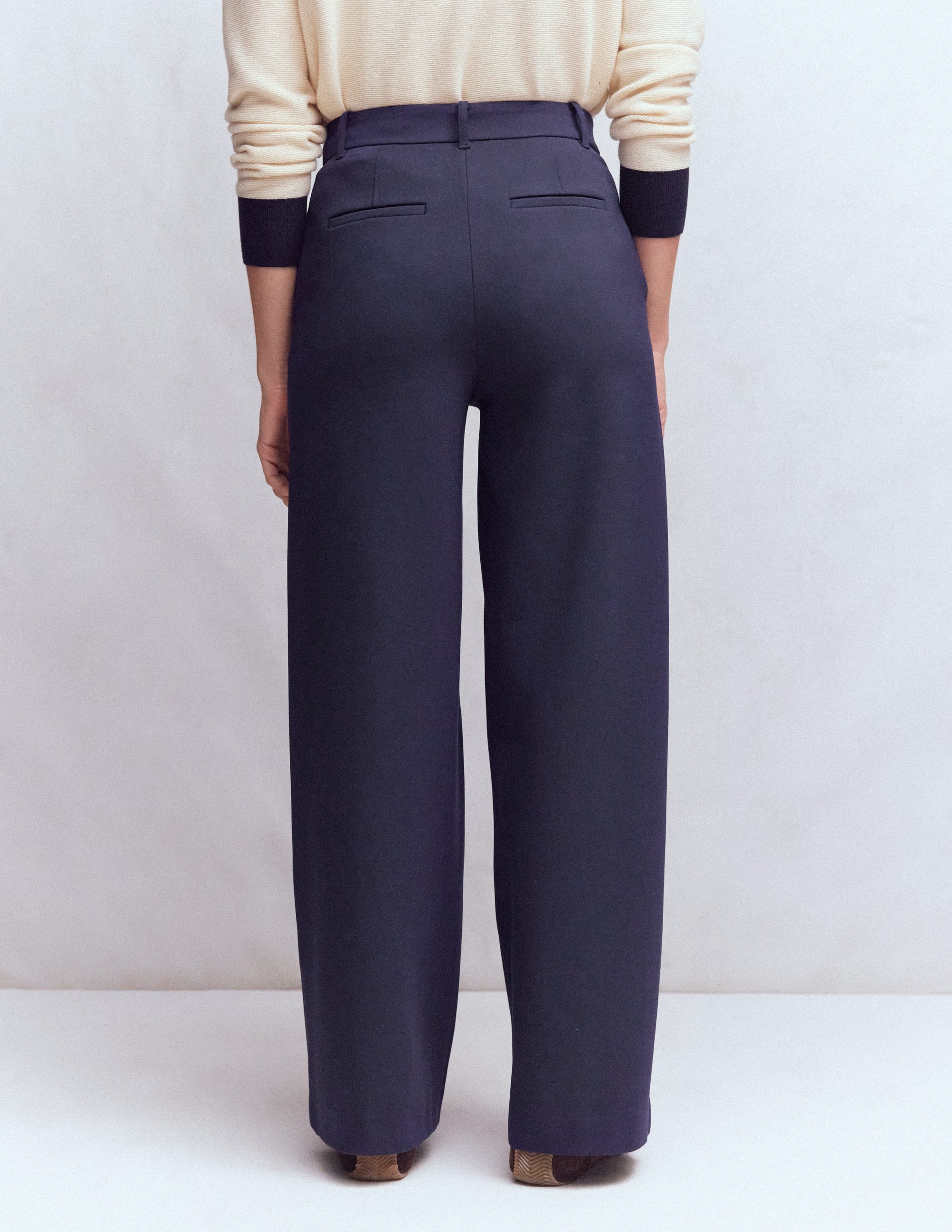 Belgravia Ponte Trousers-Navy - Image 3