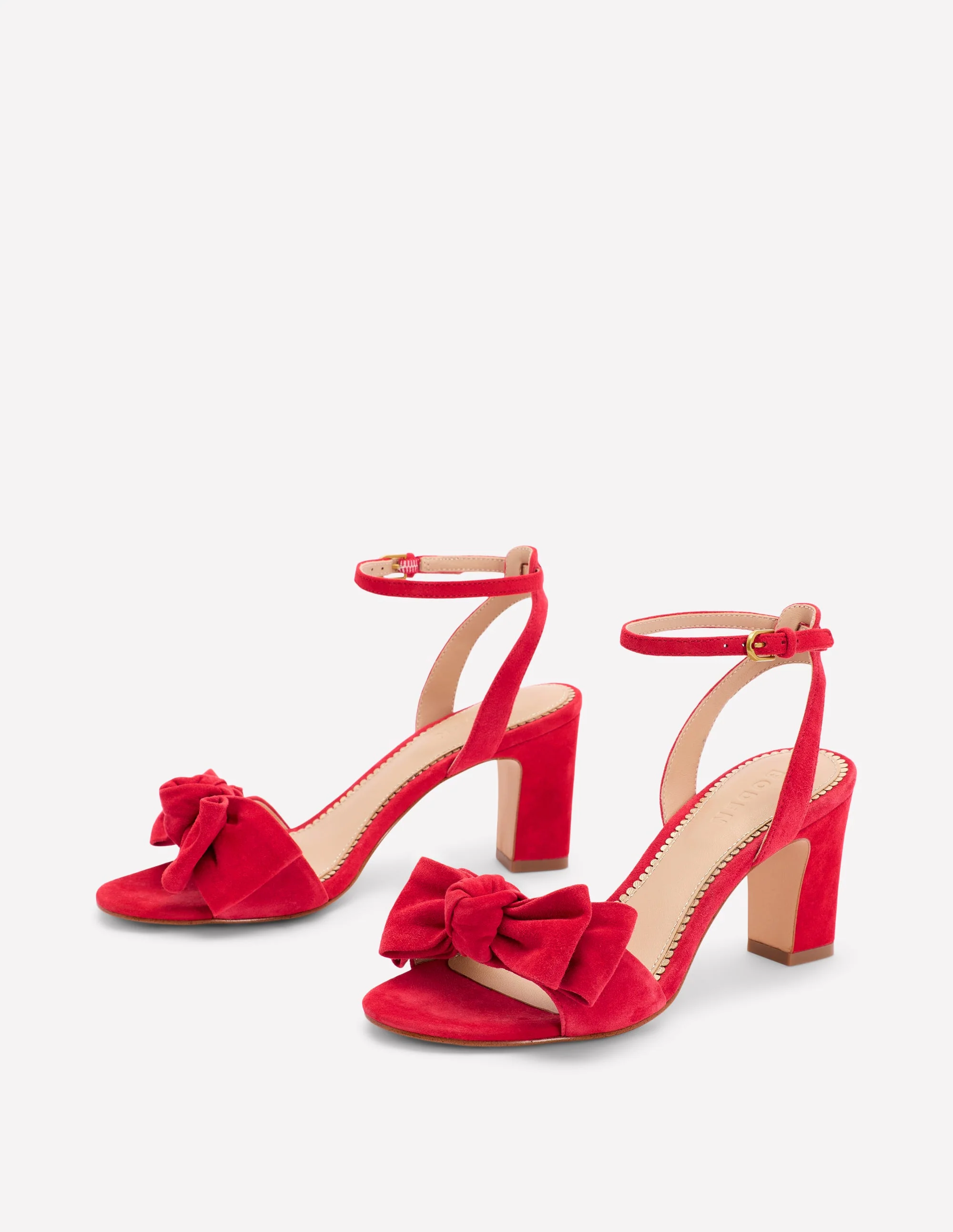 Bow Heeled Sandals-Hibiscus - Image 4