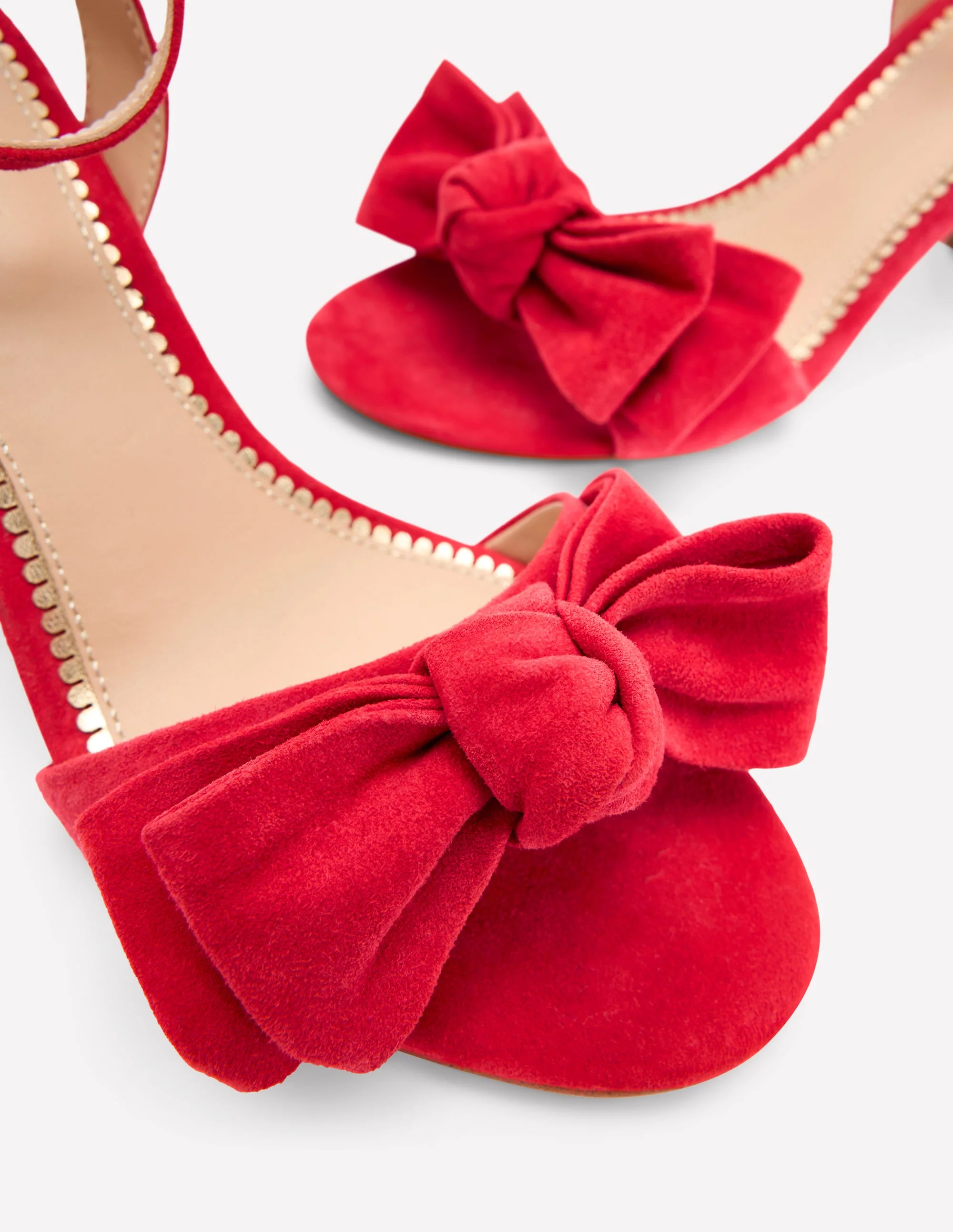 Bow Heeled Sandals-Hibiscus - Image 5