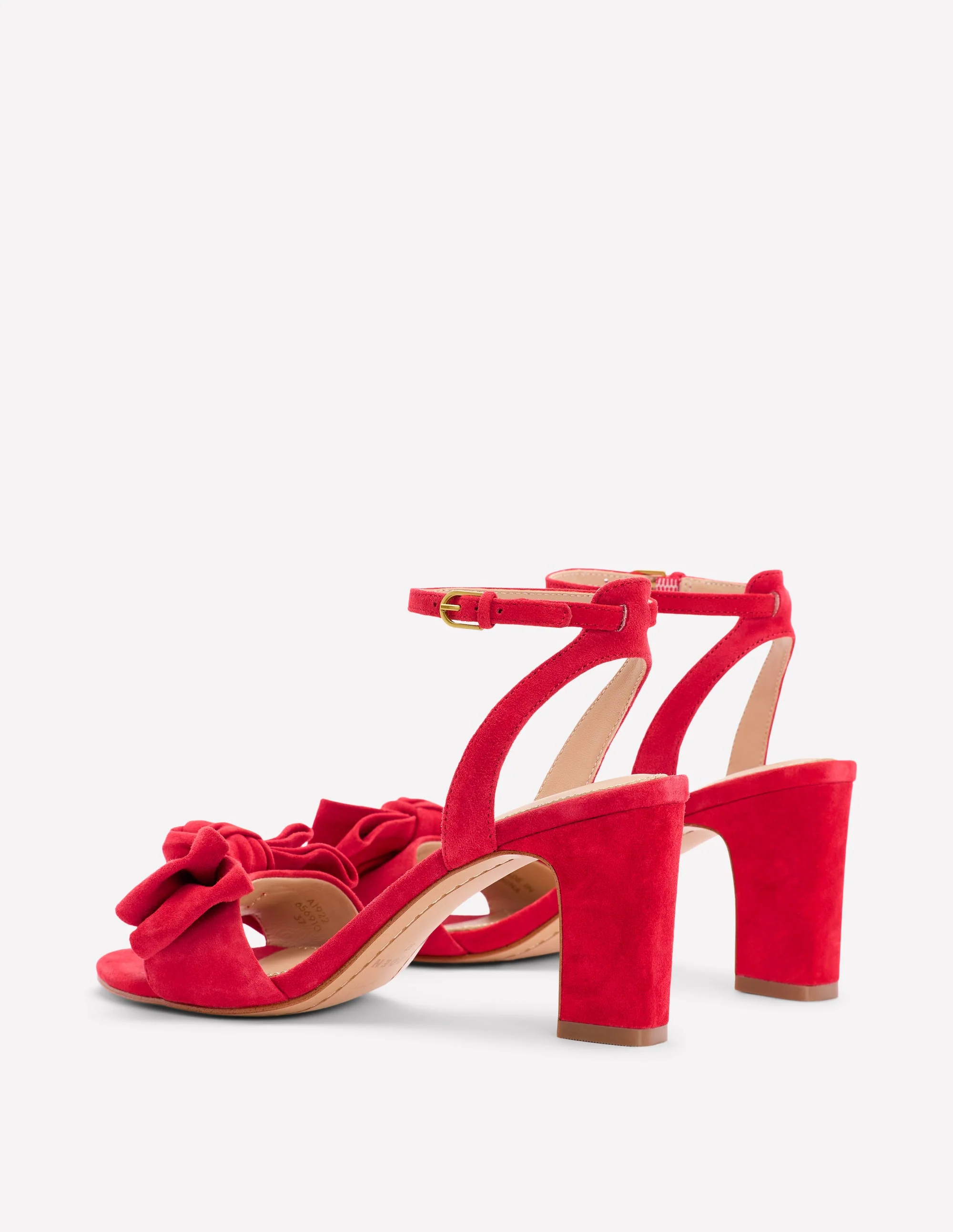 Bow Heeled Sandals-Hibiscus - Image 6
