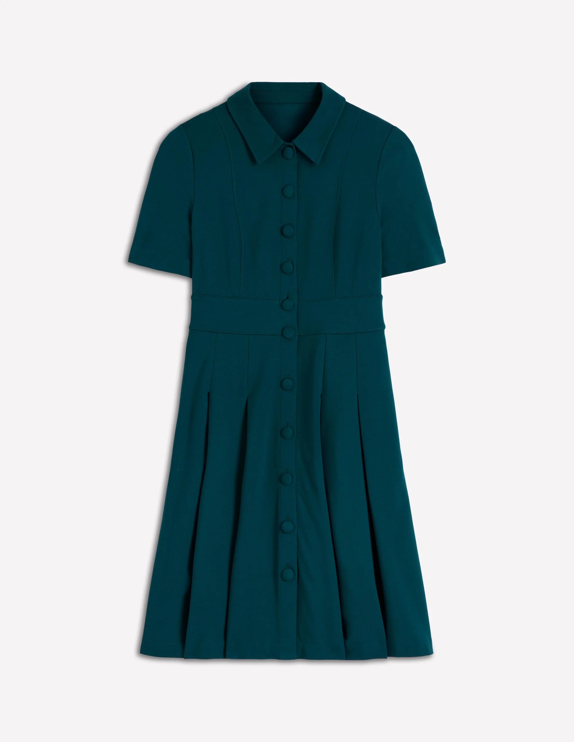 Bridget Ponte Short Dress-Midnight Teal - Image 8