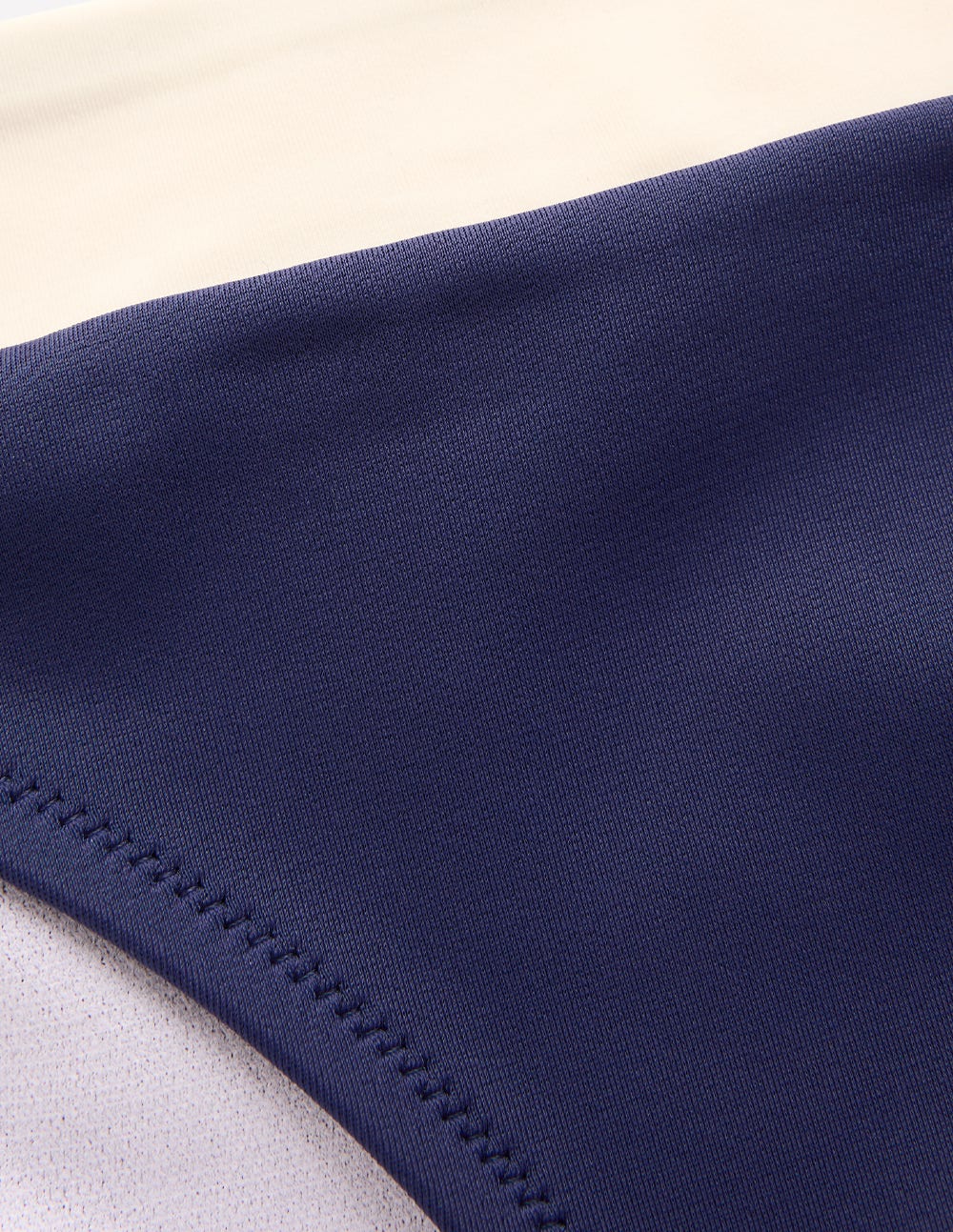 Campania Bikini Bottoms-Navy, Ivory Colourblock - Image 6