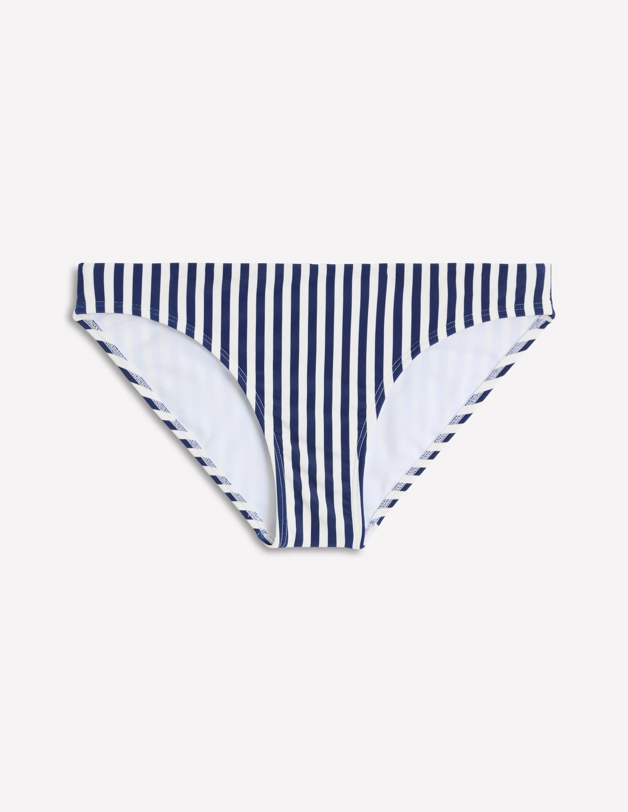 Classic Bikini Bottoms-Fine Navy, Ivory Stripe - Image 5