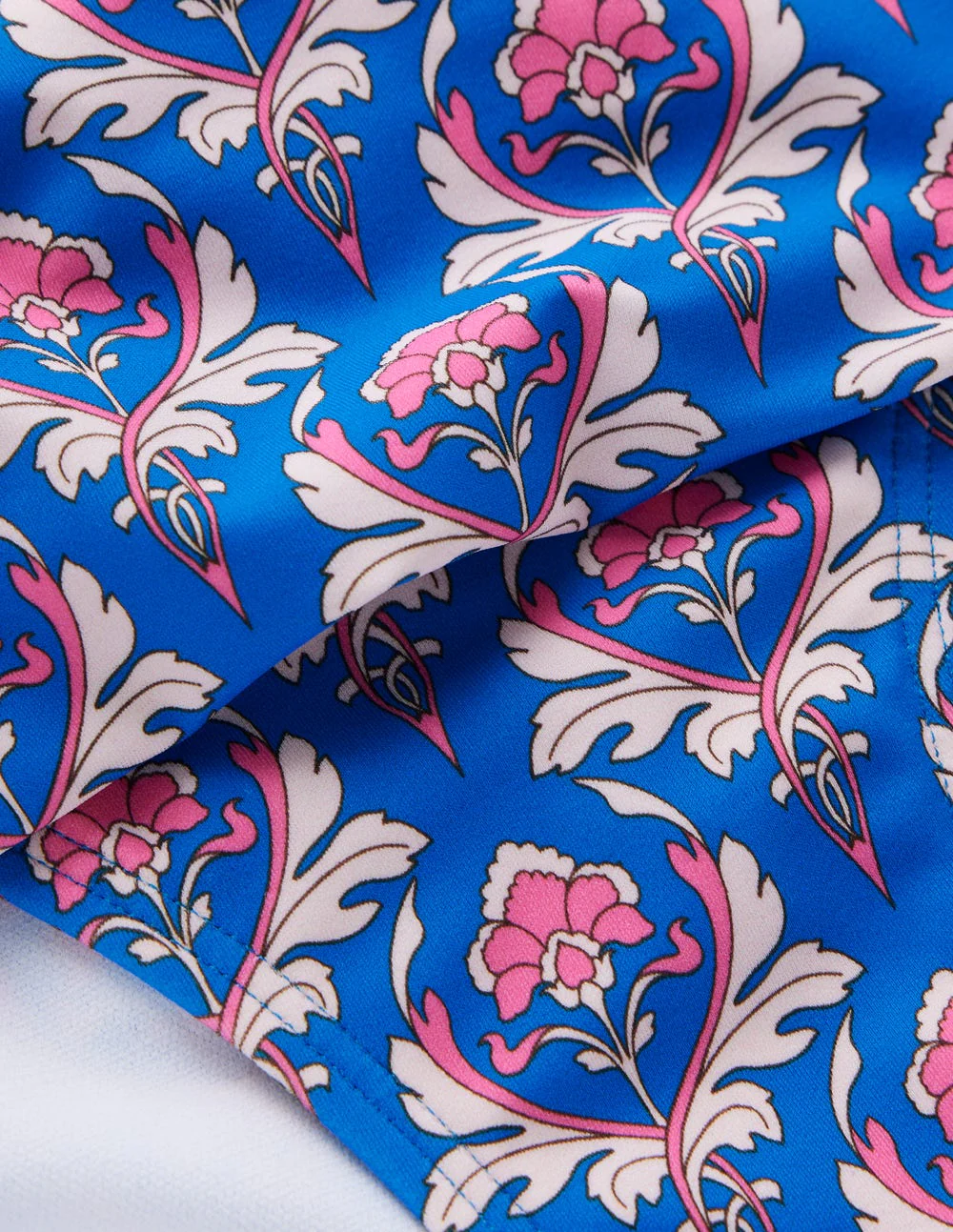 Classic Fold Bikini Bottoms-Blue, Ornamental Stamp - Image 7