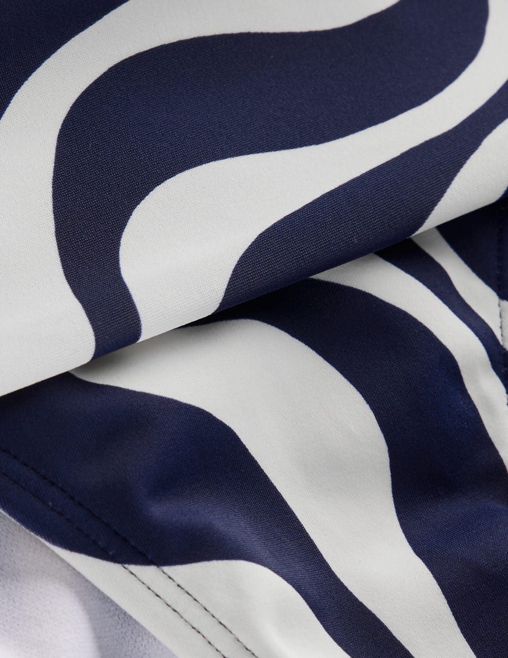 Classic Fold Bikini Bottoms-Navy, Rhythmic Wave - Image 7