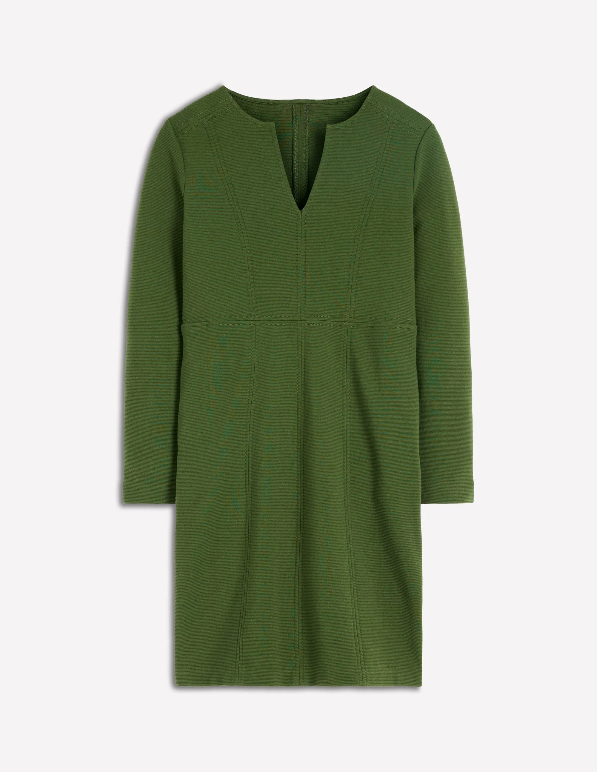 Colette Ottoman Shift Dress-Green Fir - Image 4