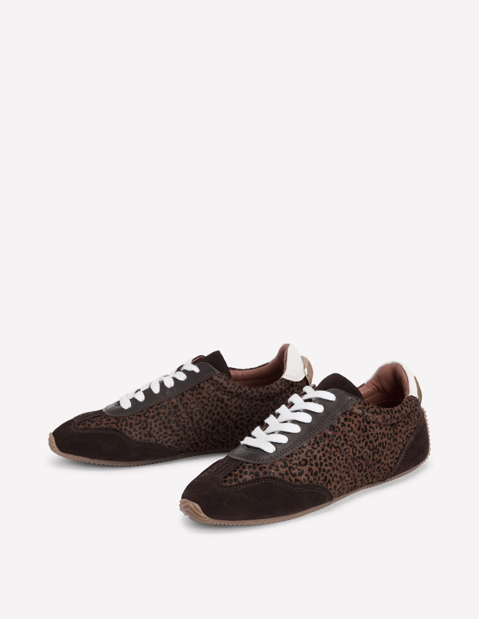 Delphine Slim Sole Trainers-Leopard - Image 5