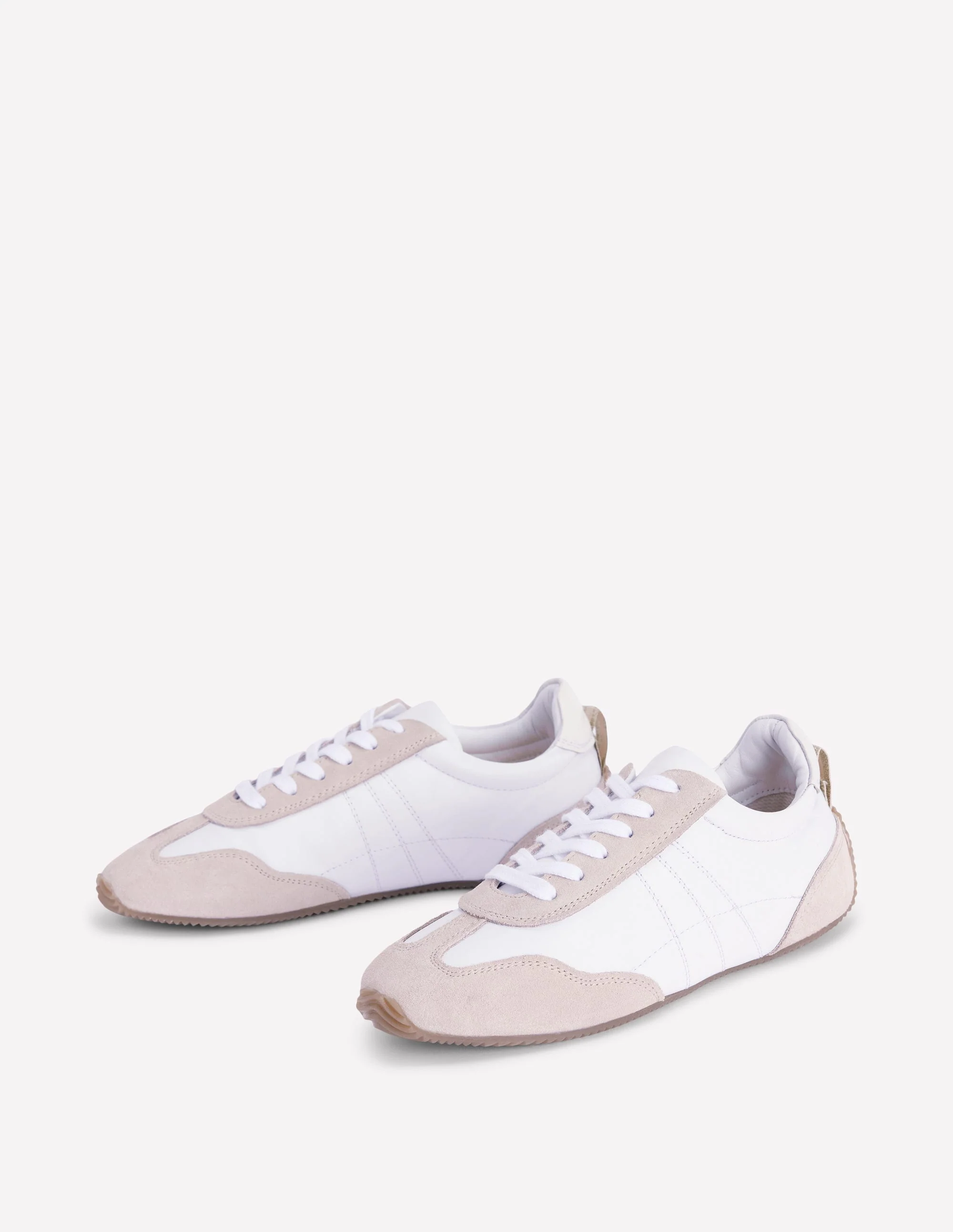 Delphine Slim Sole Trainers-White Mix - Image 3