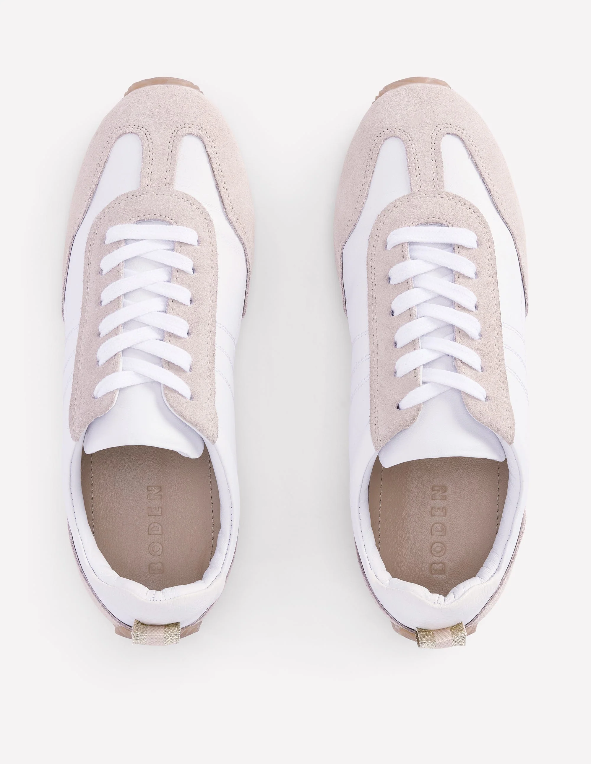 Delphine Slim Sole Trainers-White Mix - Image 5