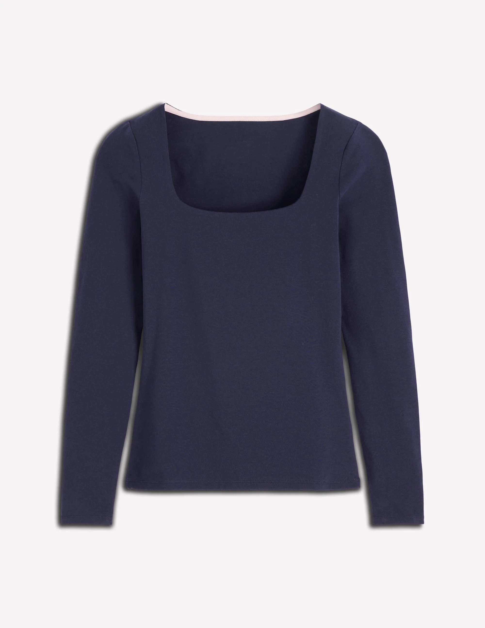Double Layer Square Neck Top-Navy - Image 5