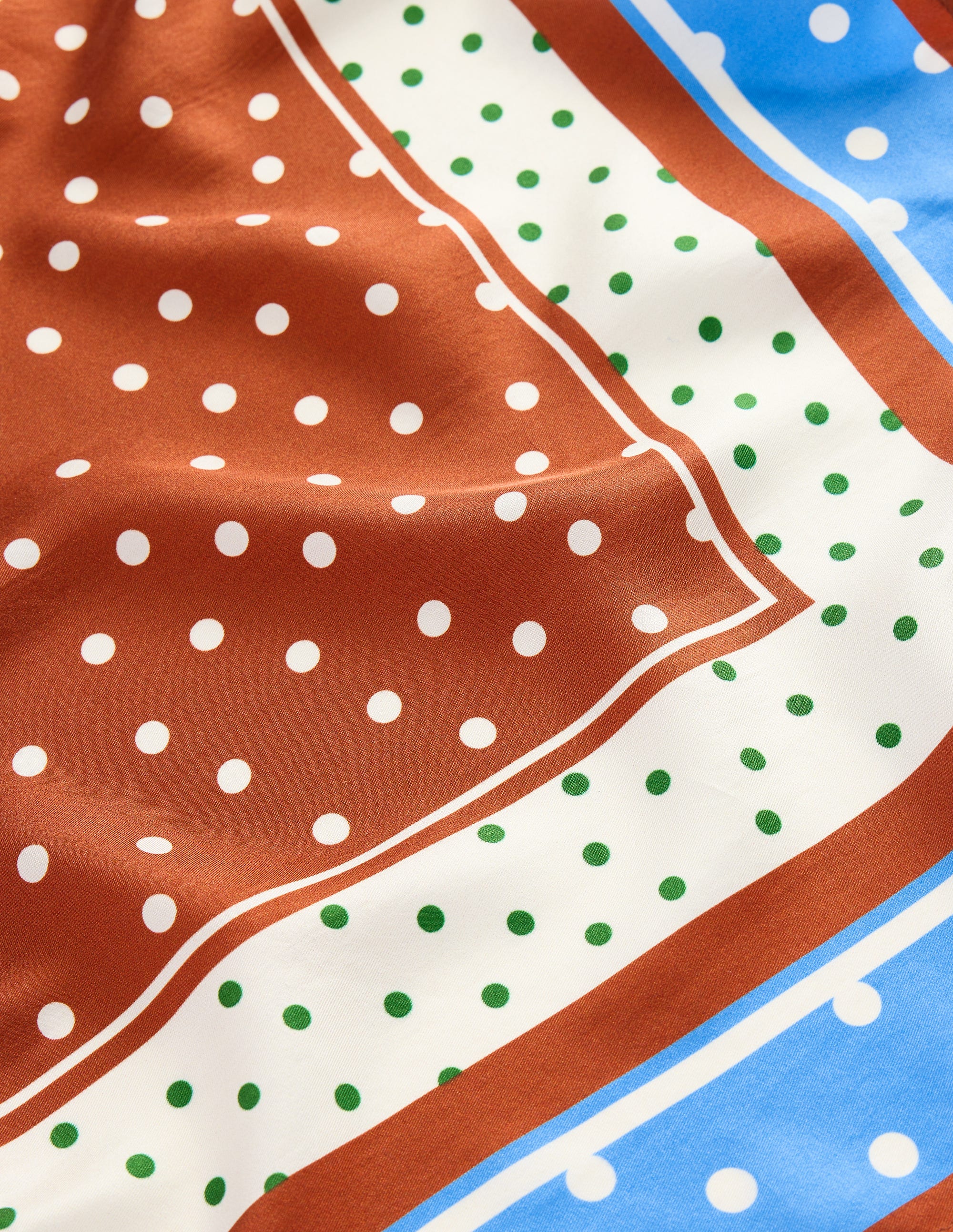 Elisabeth Silk Square Scarf-Multi, Painted Dot - Image 3