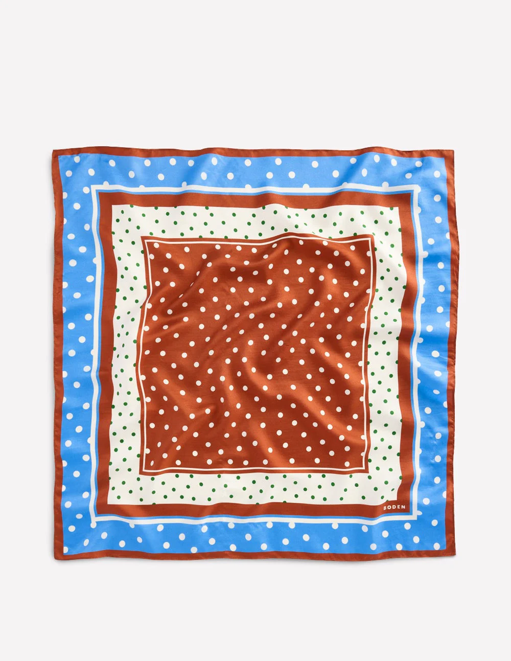 Elisabeth Silk Square Scarf-Multi, Painted Dot - Image 4