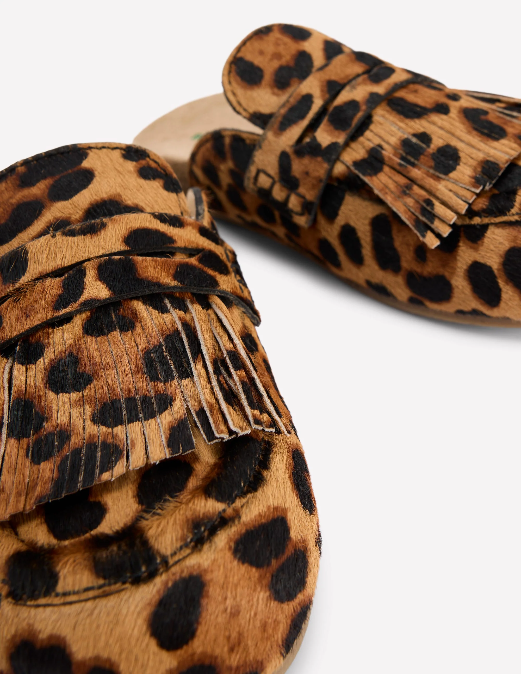 Etta Ghillie Mule Clogs-Classic Leopard - Image 4