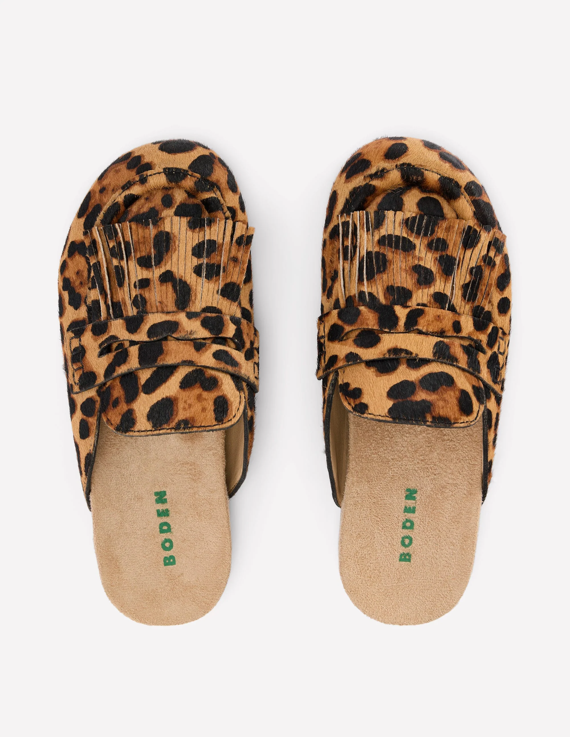 Etta Ghillie Mule Clogs-Classic Leopard - Image 5