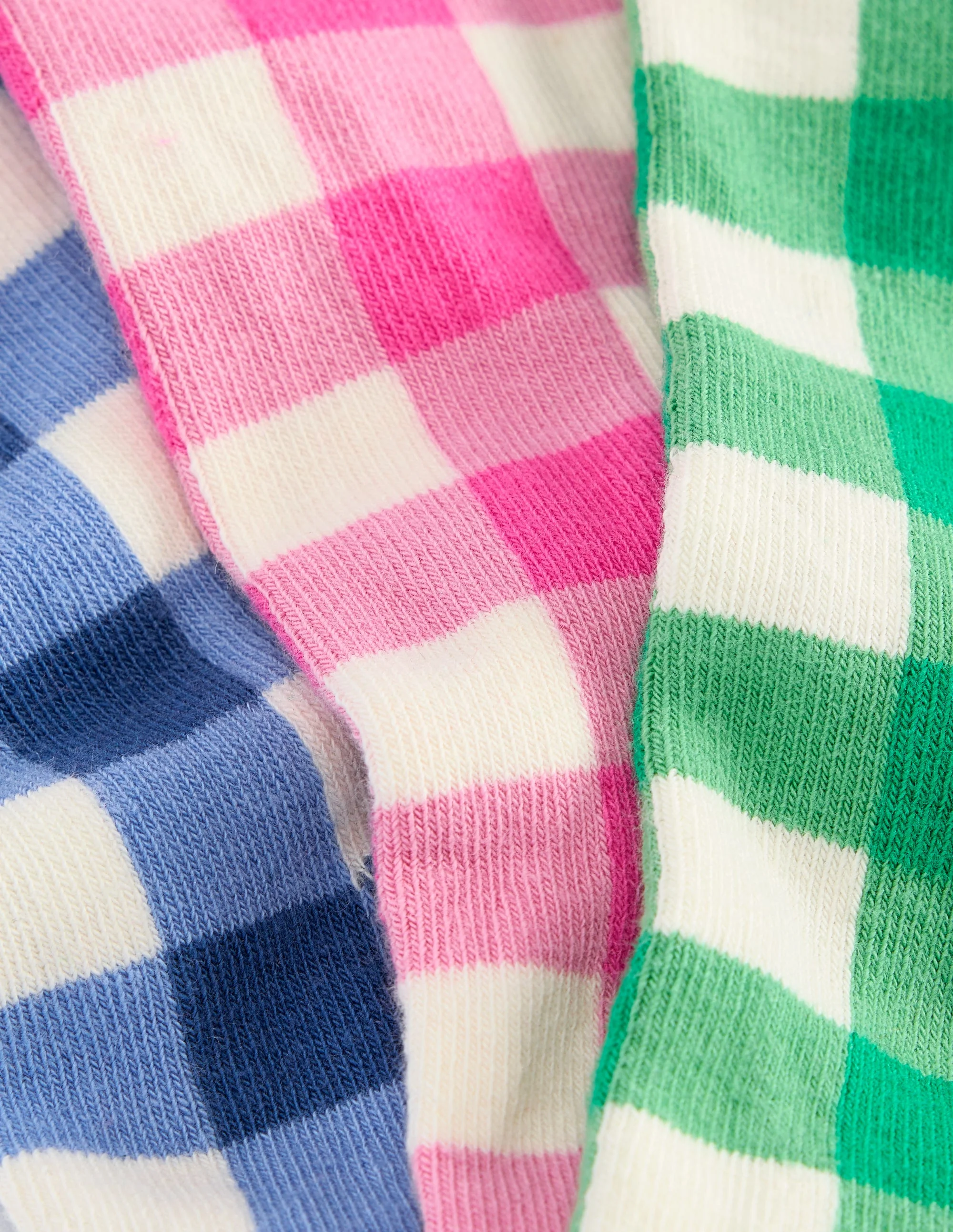 Gingham 3 Pack Socks-Gingham 3 Pack - Image 3