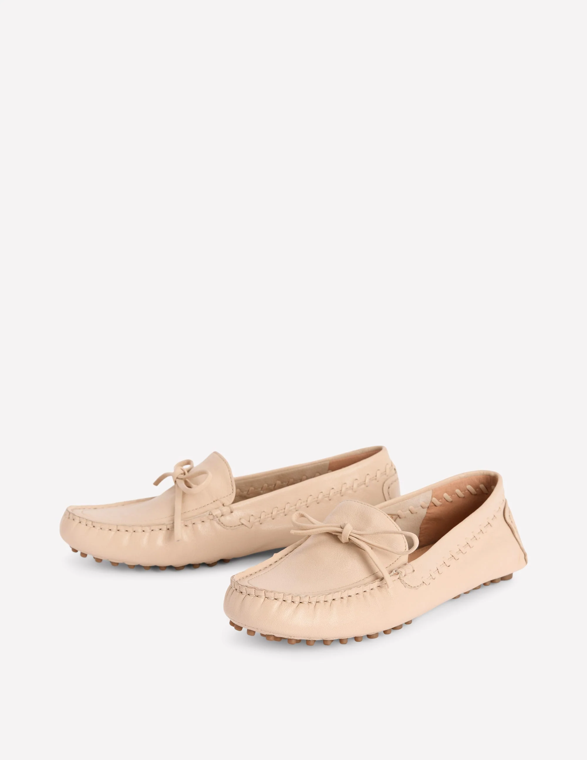 Heidi Stitched Soft Loafers-Ecru - Image 5