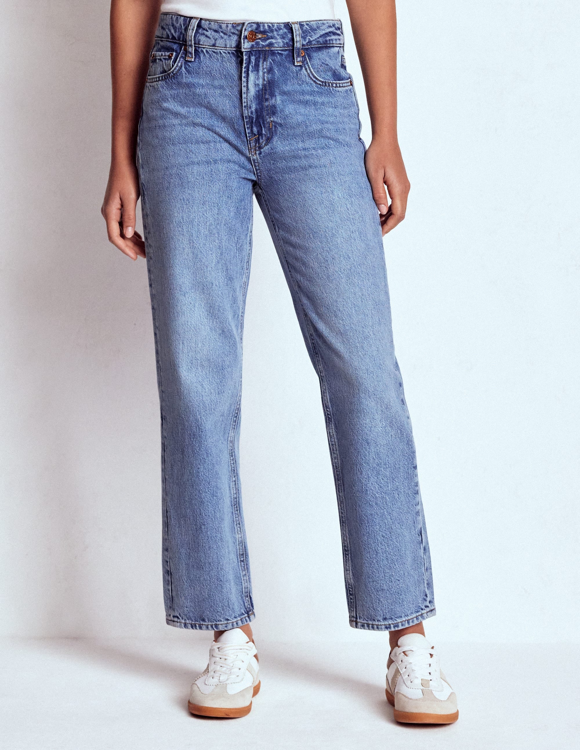 High Rise Straight Leg Jeans-Light Vintage - Image 6
