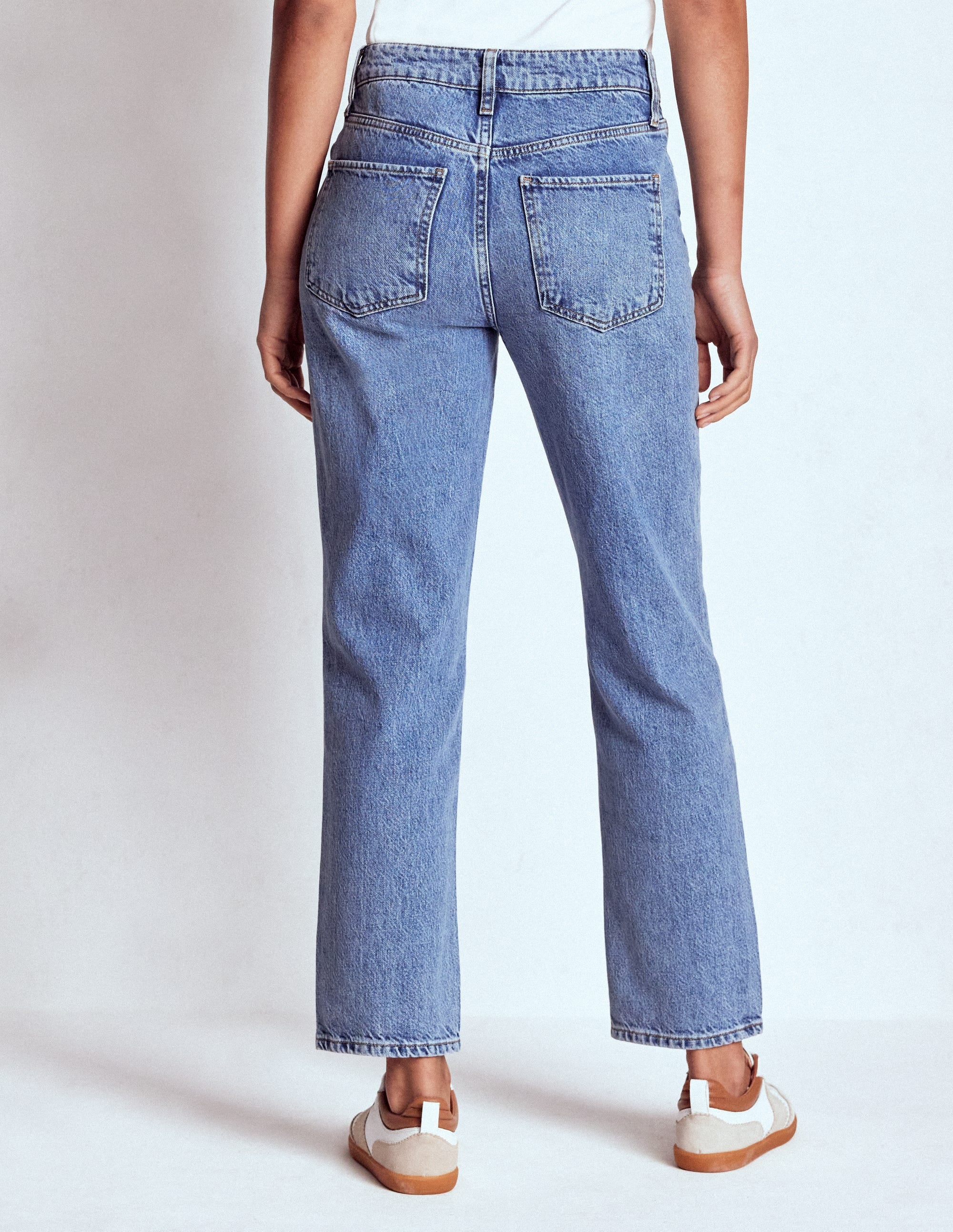 High Rise Straight Leg Jeans-Light Vintage - Image 7