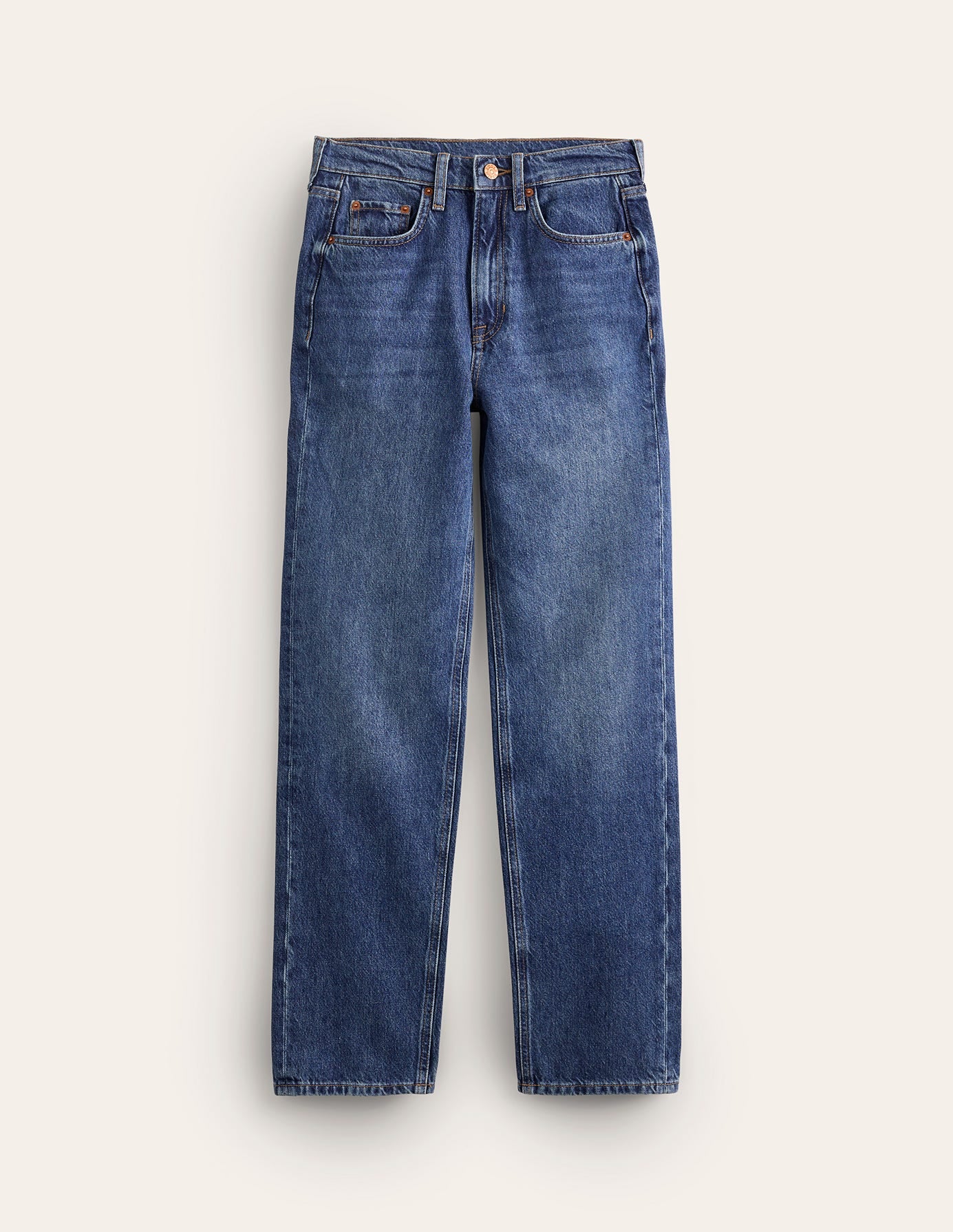 High Rise Straight Leg Jeans-Mid Vintage - Image 14