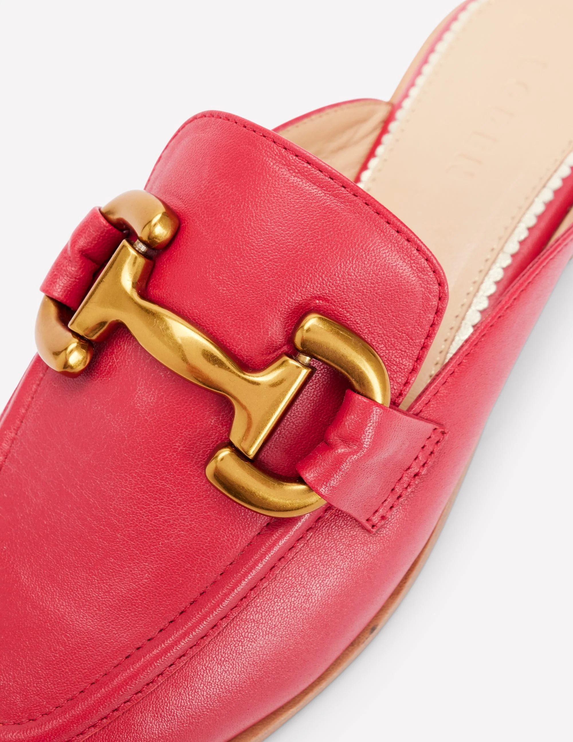 Iris Snaffle Mule Loafers-Red - Image 3