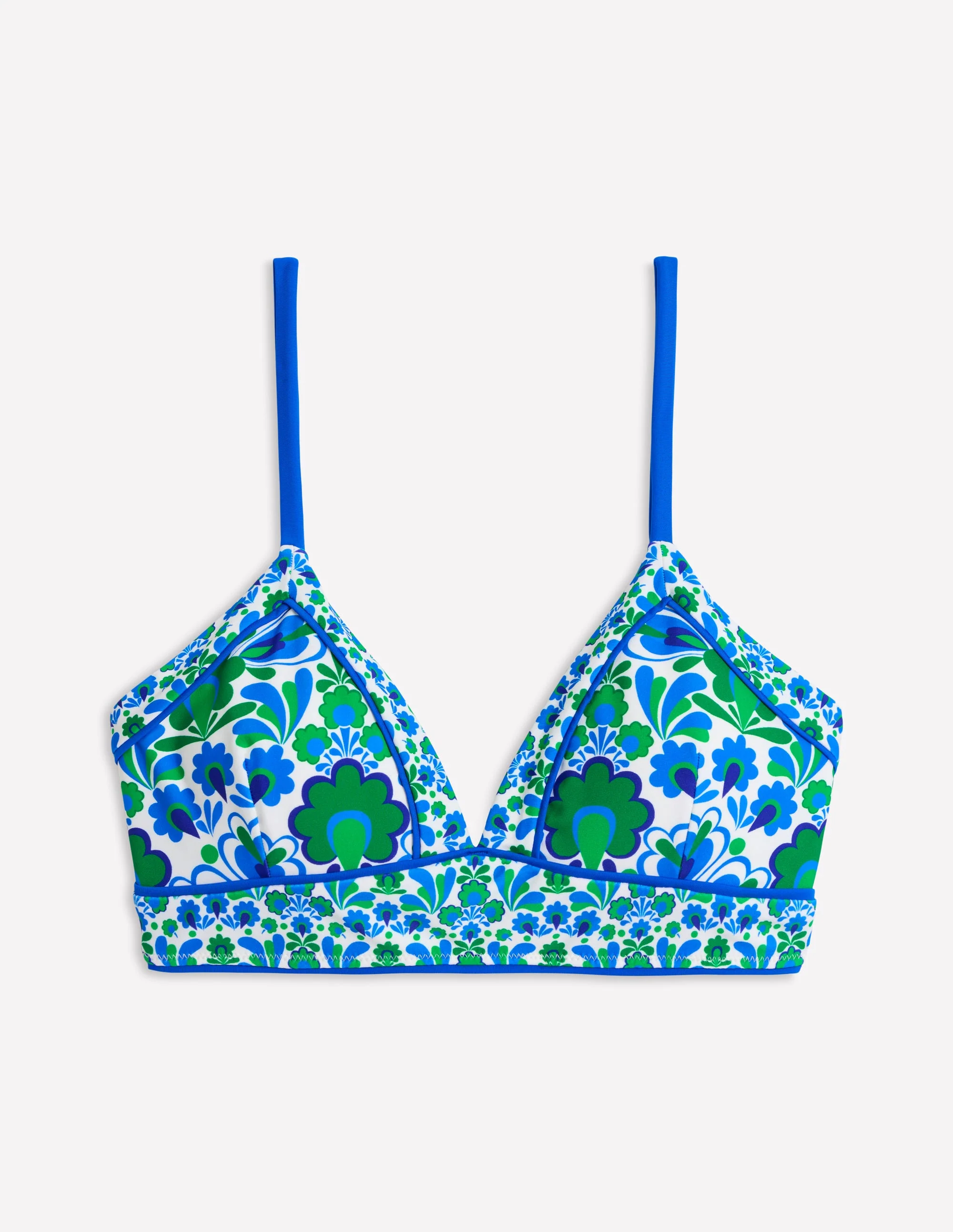 Kasos String V Neck Bikini Top-Decorative Dandelion - Image 5