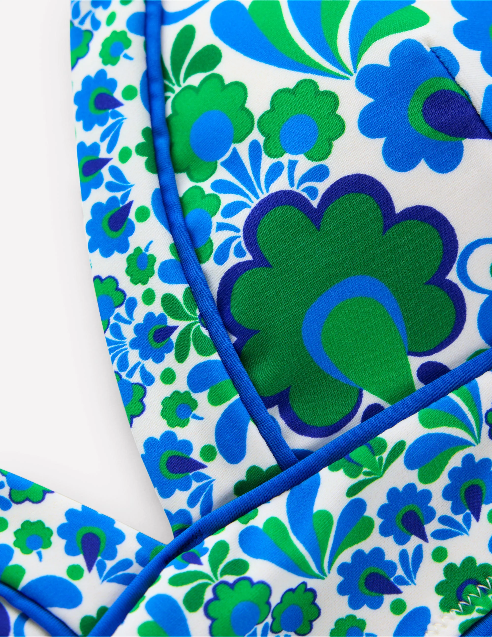 Kasos String V Neck Bikini Top-Decorative Dandelion - Image 6