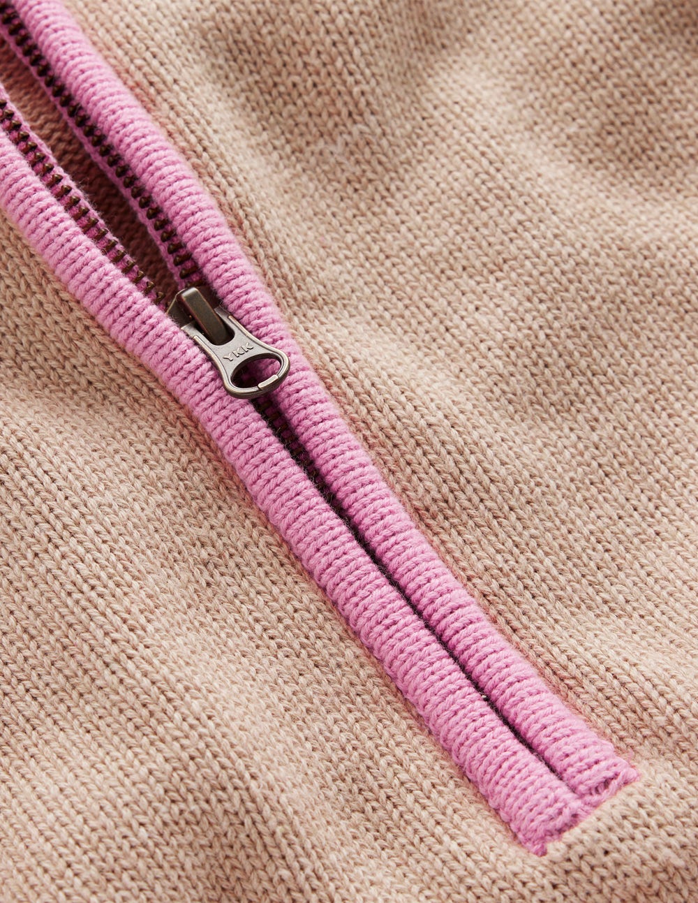 Lucy Half-zip Jumper-Chinchilla Melange, Green Fir - Image 7